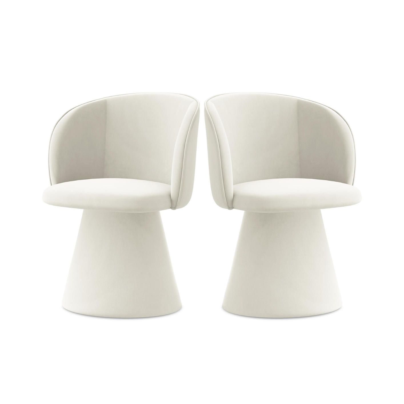 Velvet Chair MAIA Light Beige