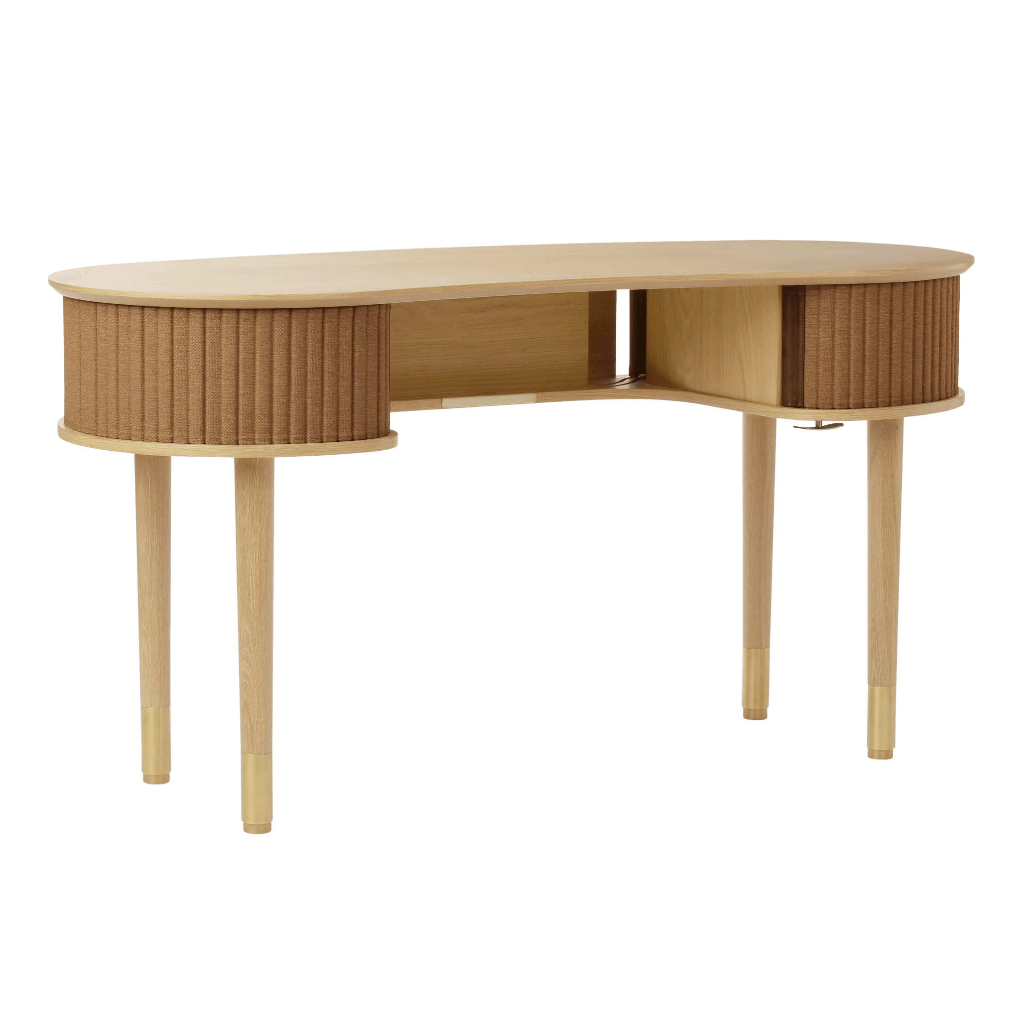 Biurko AUDACIOUS karmelowy z dębem UMAGE Eye on Design