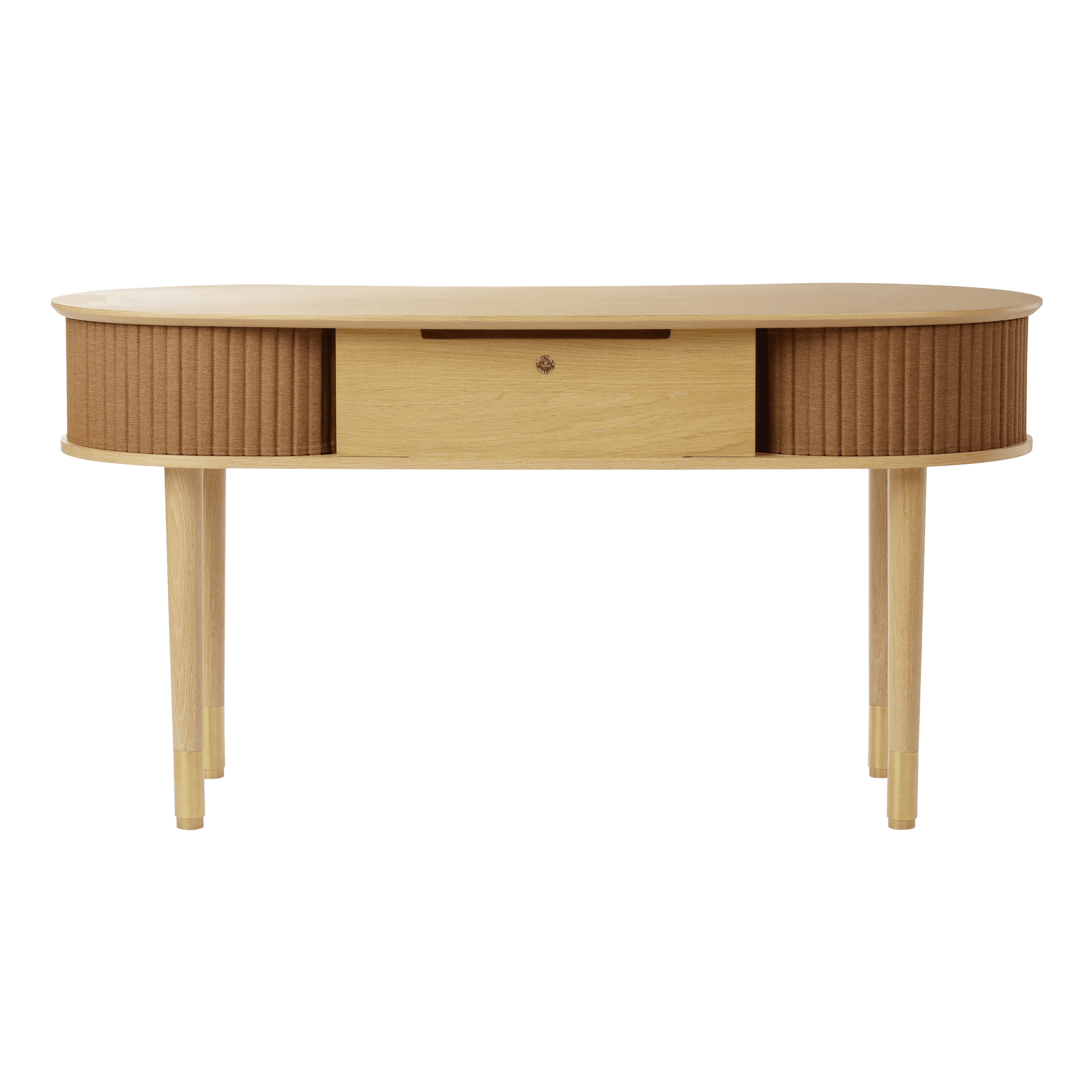 Biurko AUDACIOUS karmelowy z dębem UMAGE Eye on Design