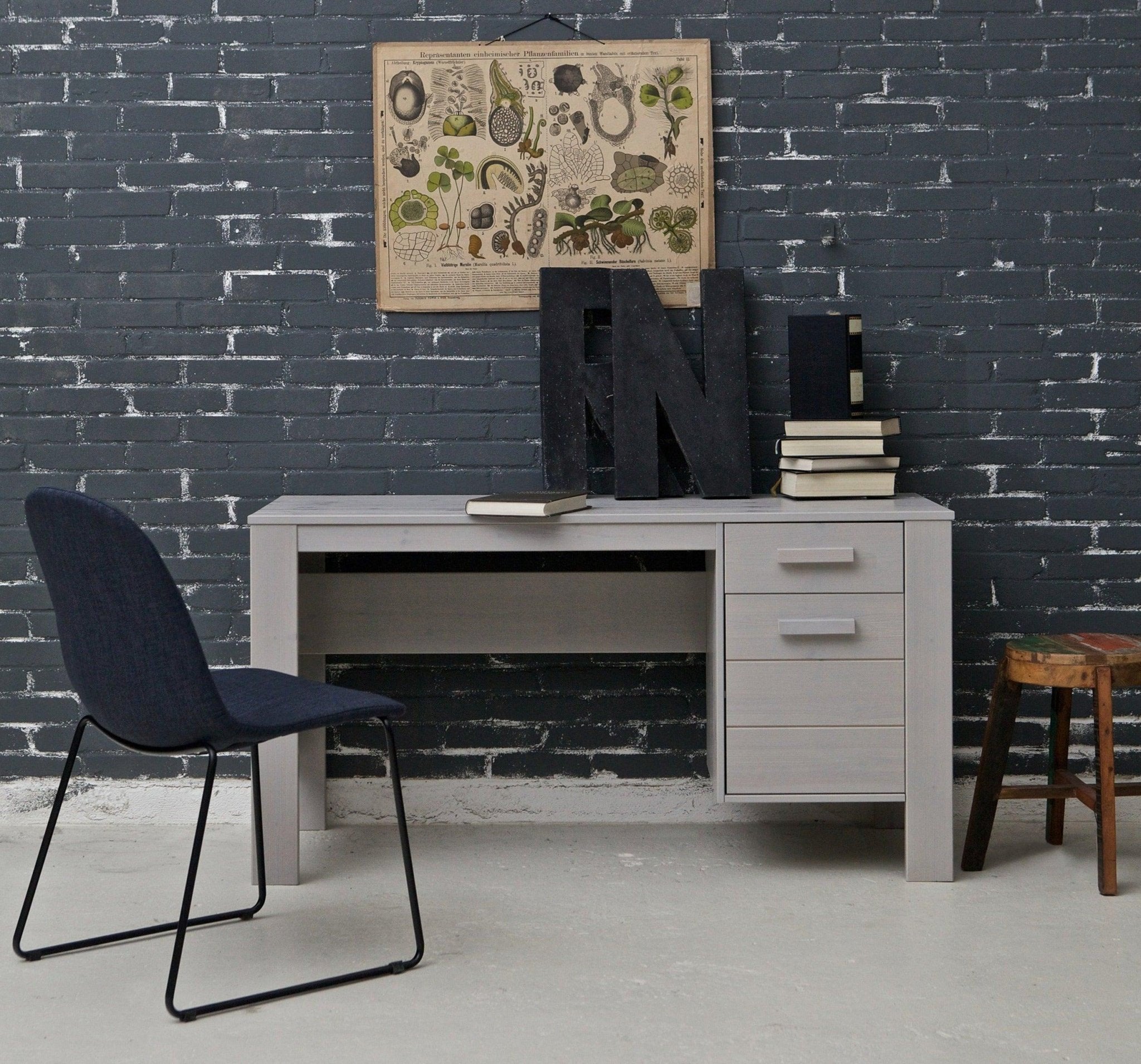 Biurko DENNIS szary Woood Eye on Design