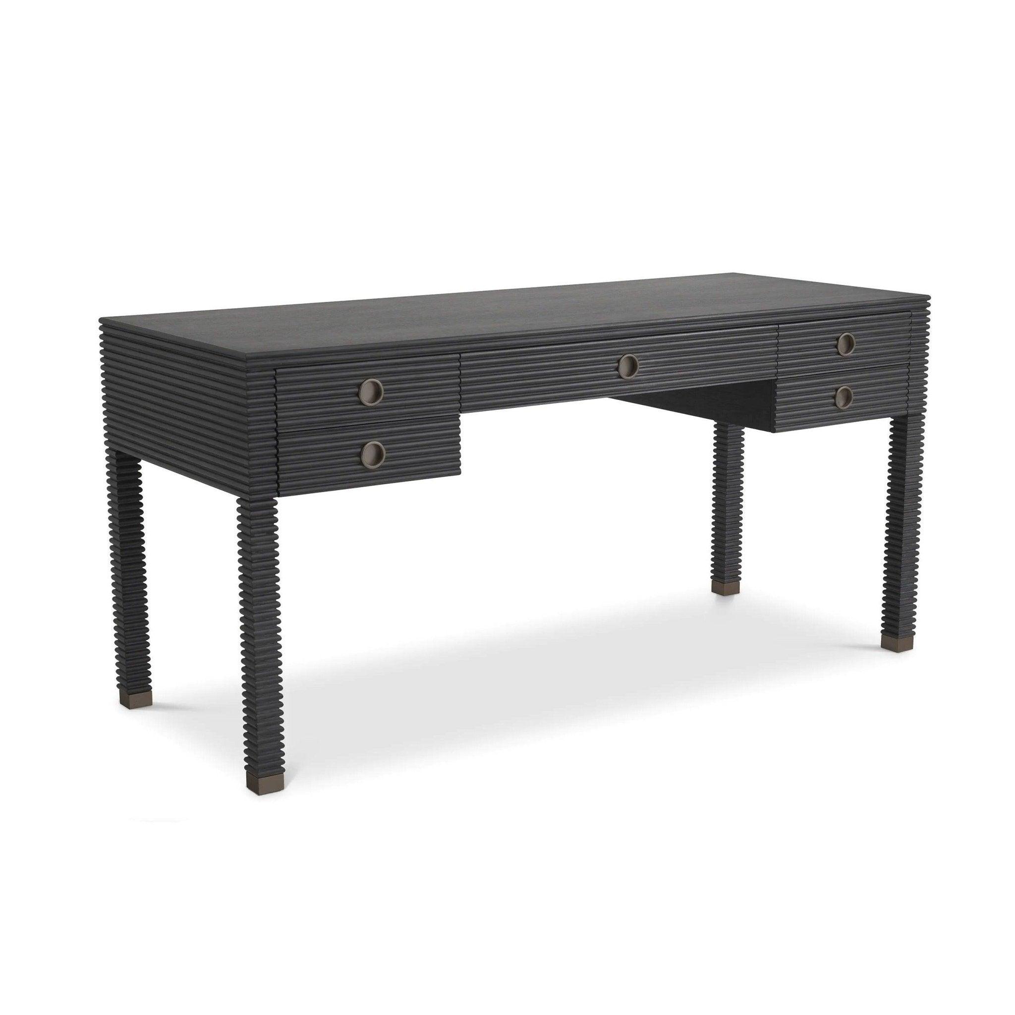 Biurko DIMITRIOS grafitowy fornir dębowy Eichholtz Eye on Design