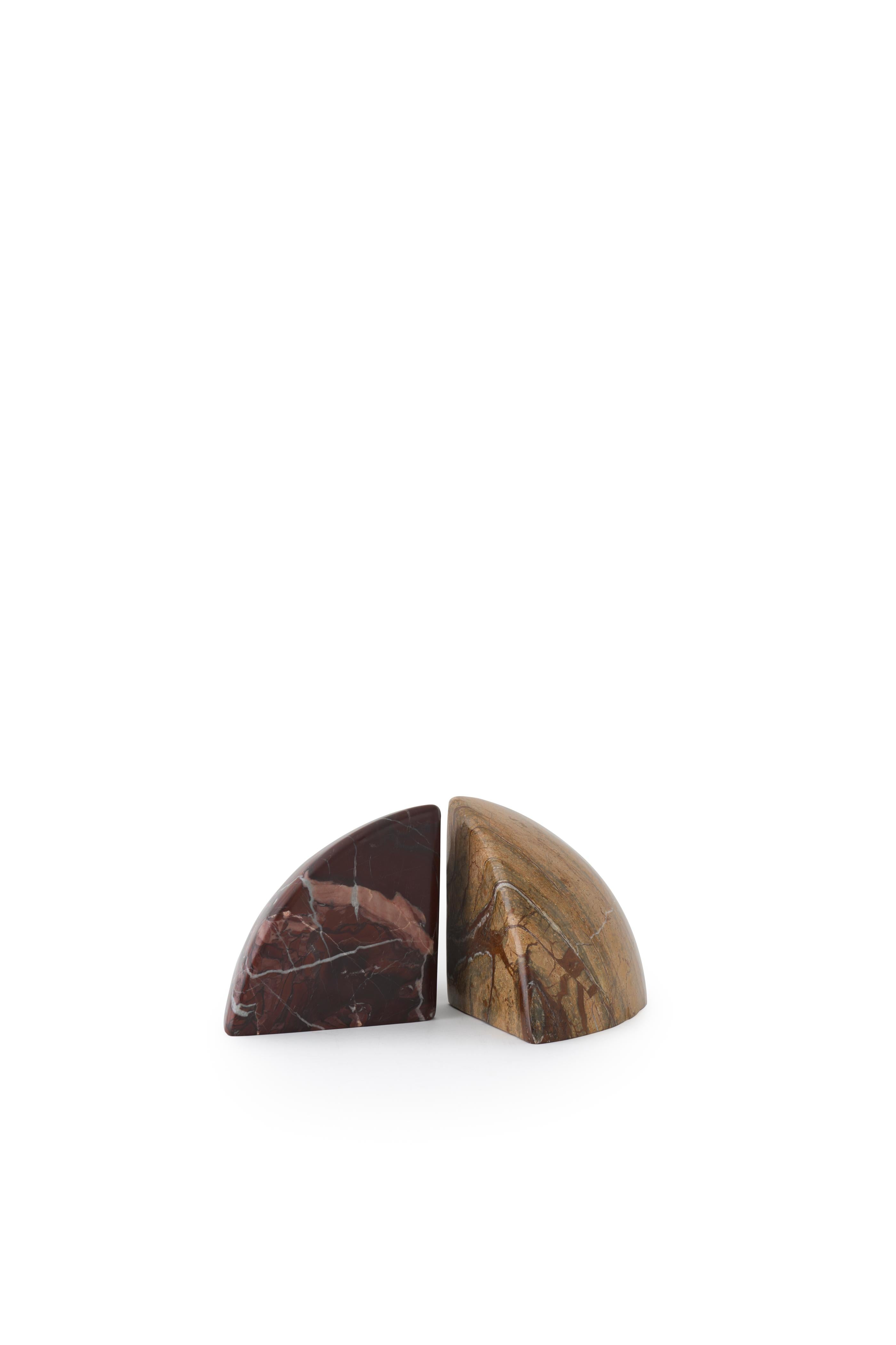 Podpórki do książek BOULDER marmur