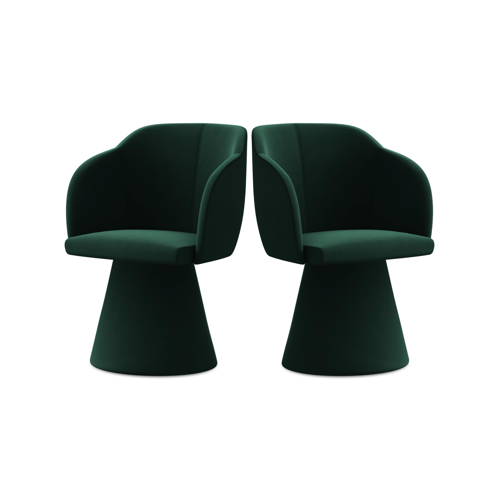 Velvet Chair KANOA Bottle Green