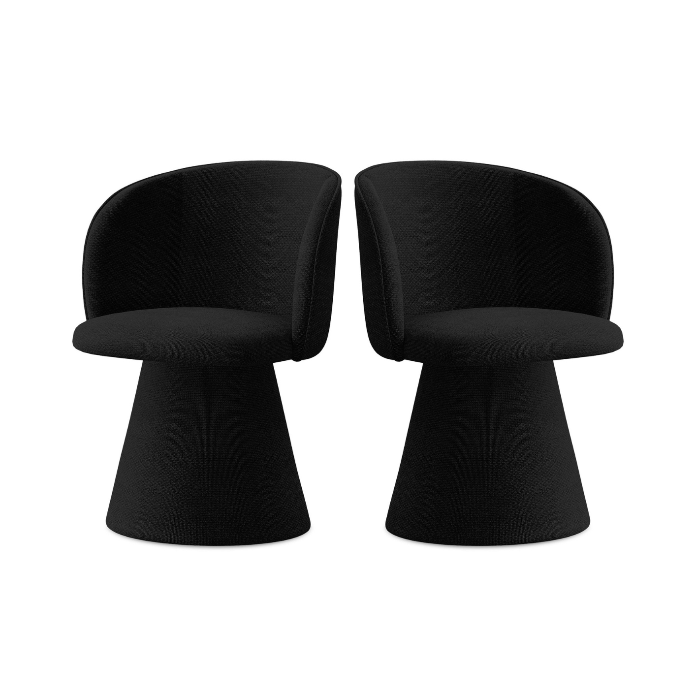 Stuhl MAIA schwarzes Boucle