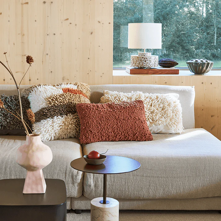 MALIN Kissen graugrün