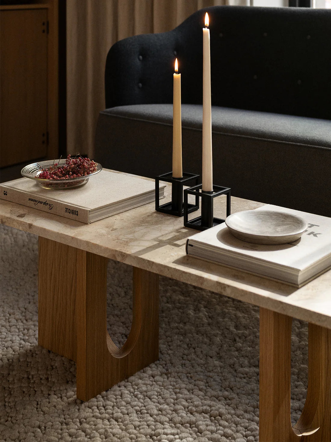 Silver KUBUS Candle Holder