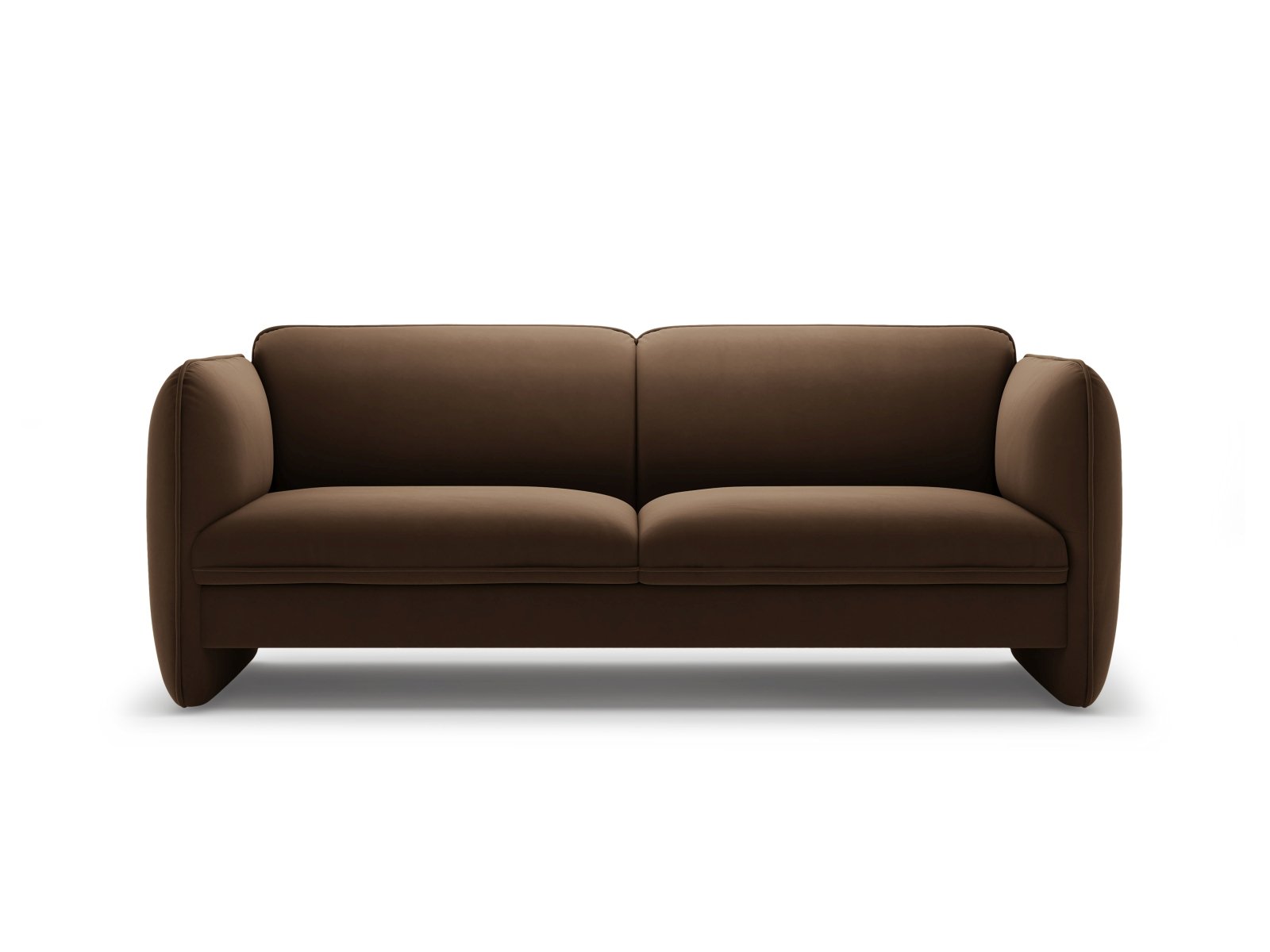Velvet 3-Seater Sofa GEORGIA Chocolate