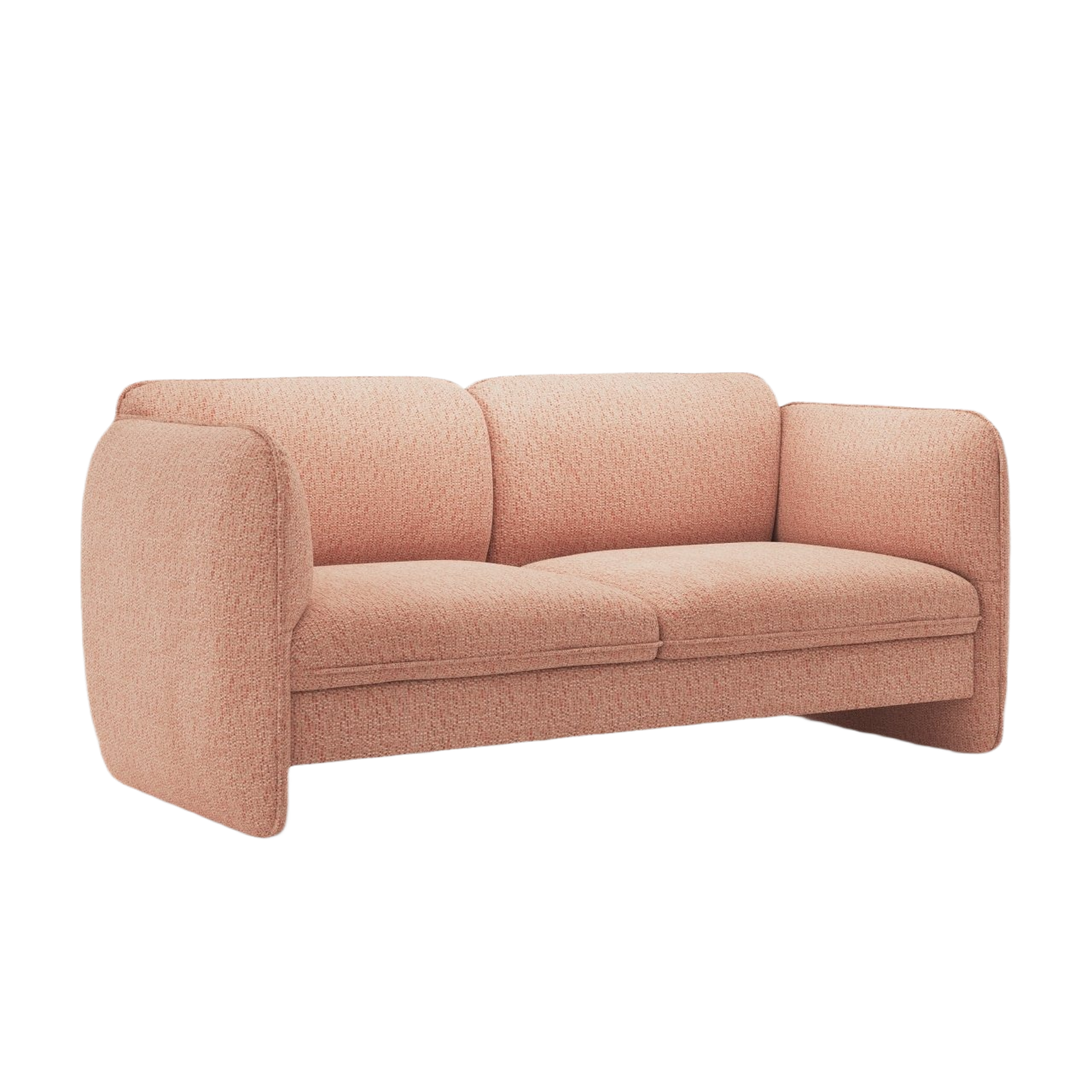 Sofa 2-sitzig GEORGIA rosa Chenille