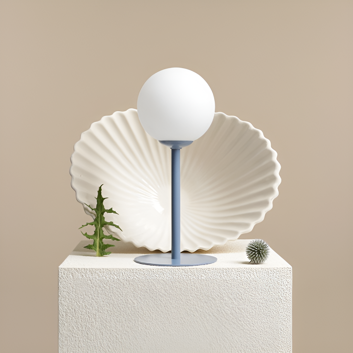 Pinne blue table lamp