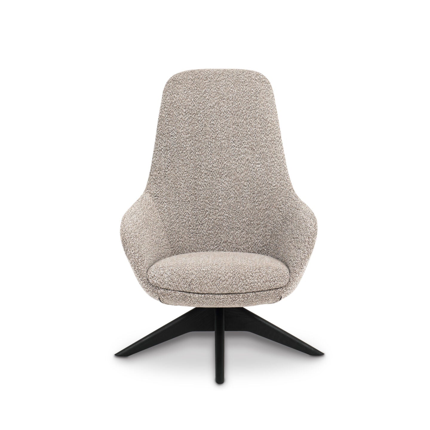 Drehstuhl CLASSIC gepolstert mit Holzuntergestell