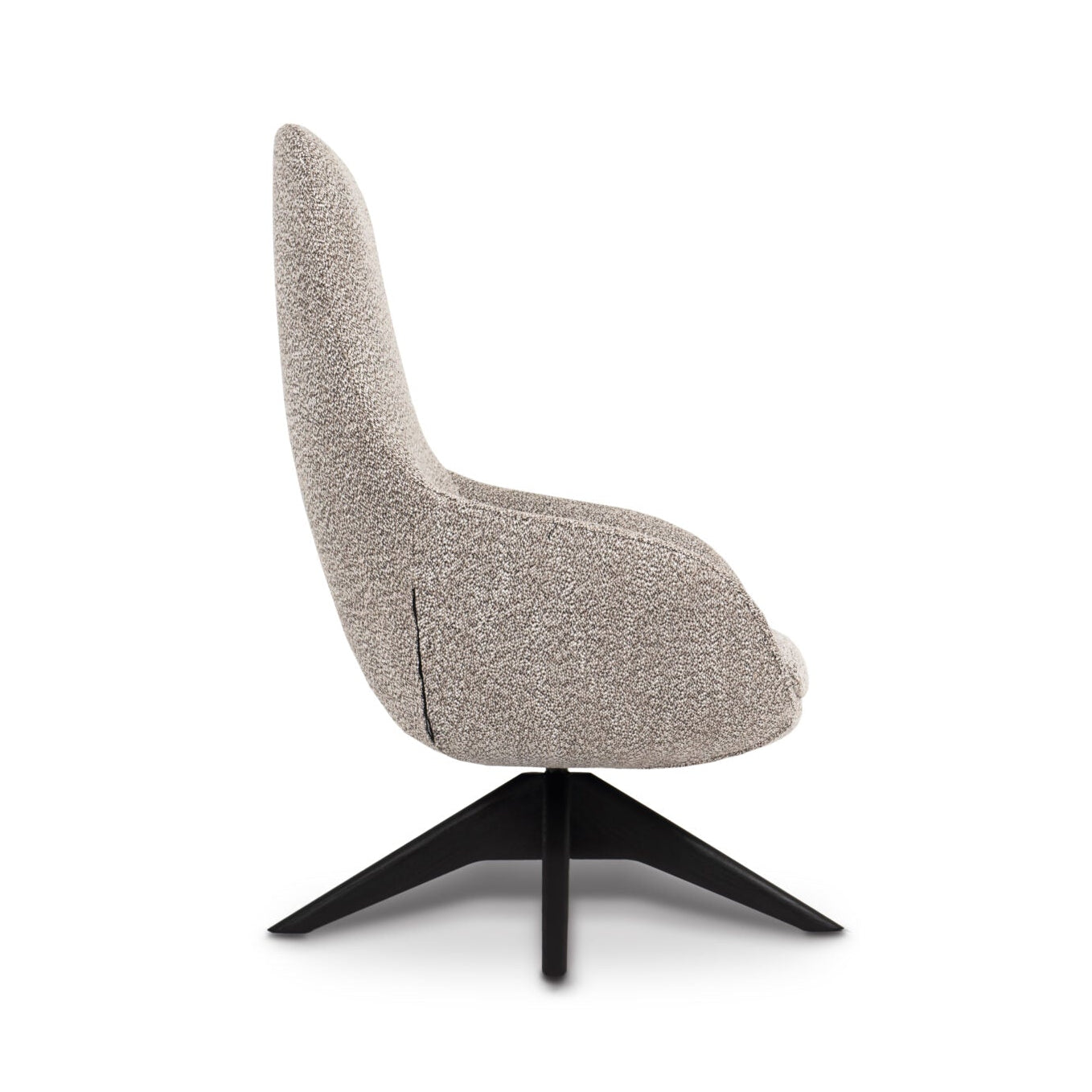 Drehstuhl CLASSIC gepolstert mit Holzuntergestell