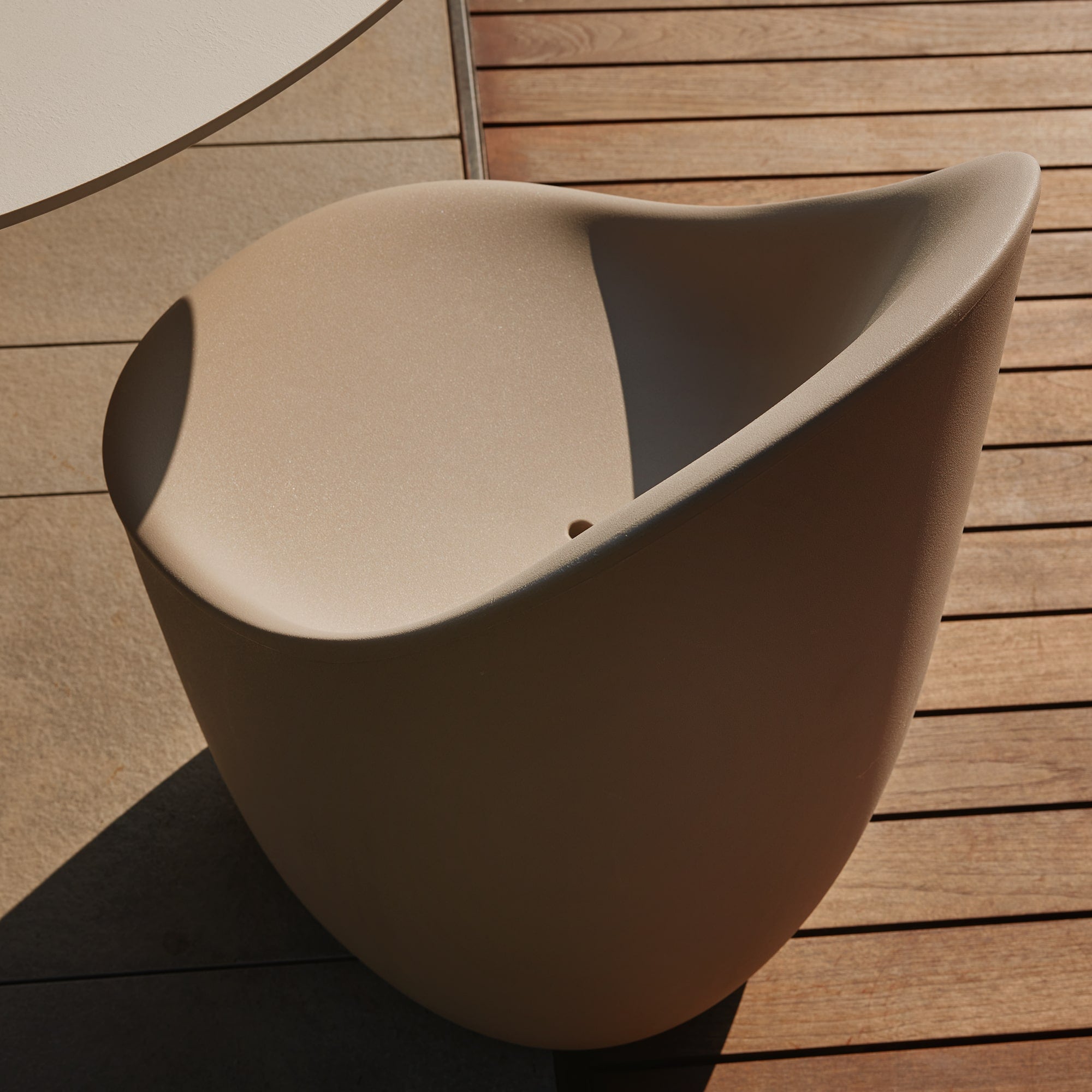 COBBLE white outdoor chair