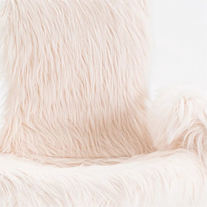 Cocks armchair light pink fur