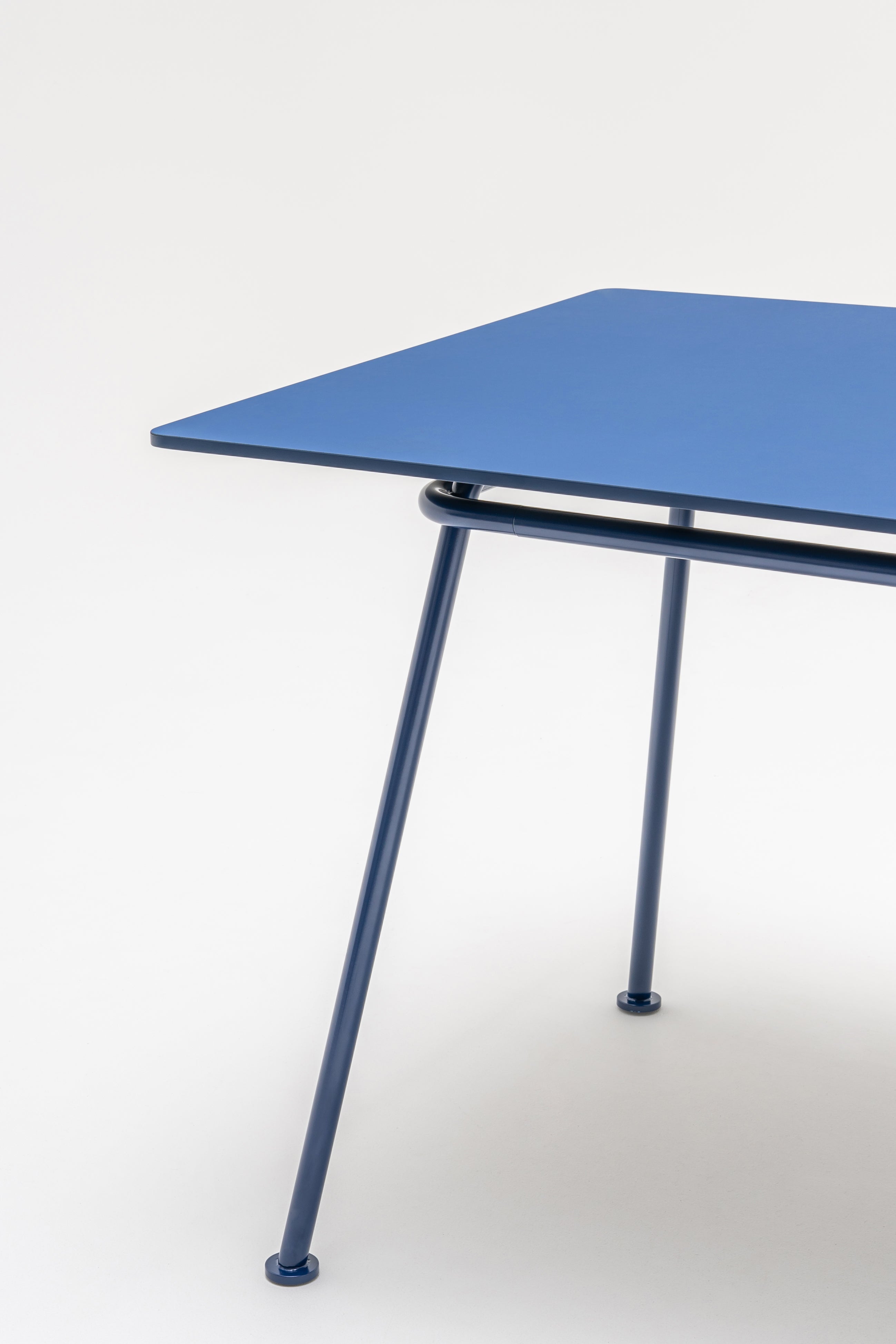 New school rectangular table metal base