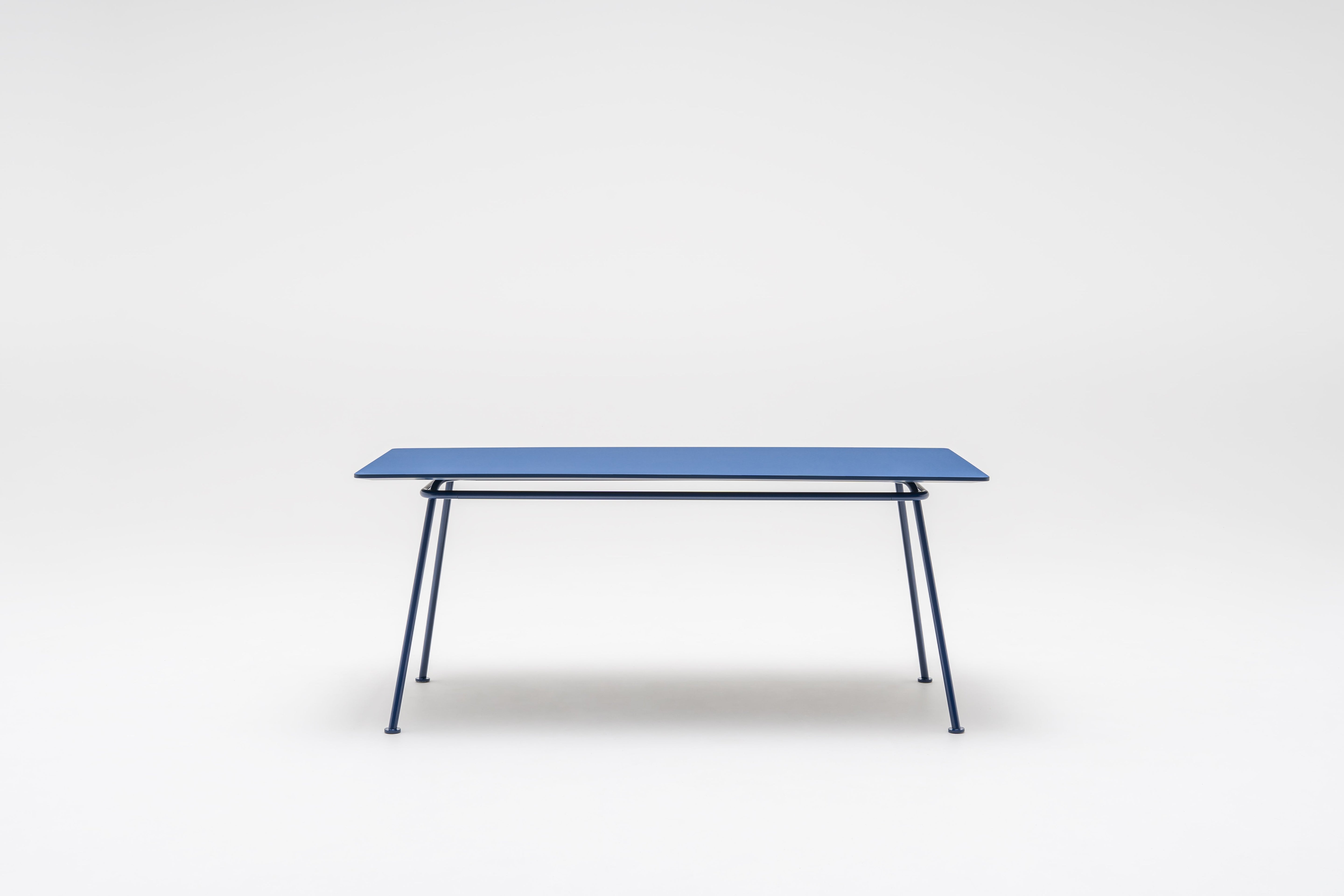 New school rectangular table metal base