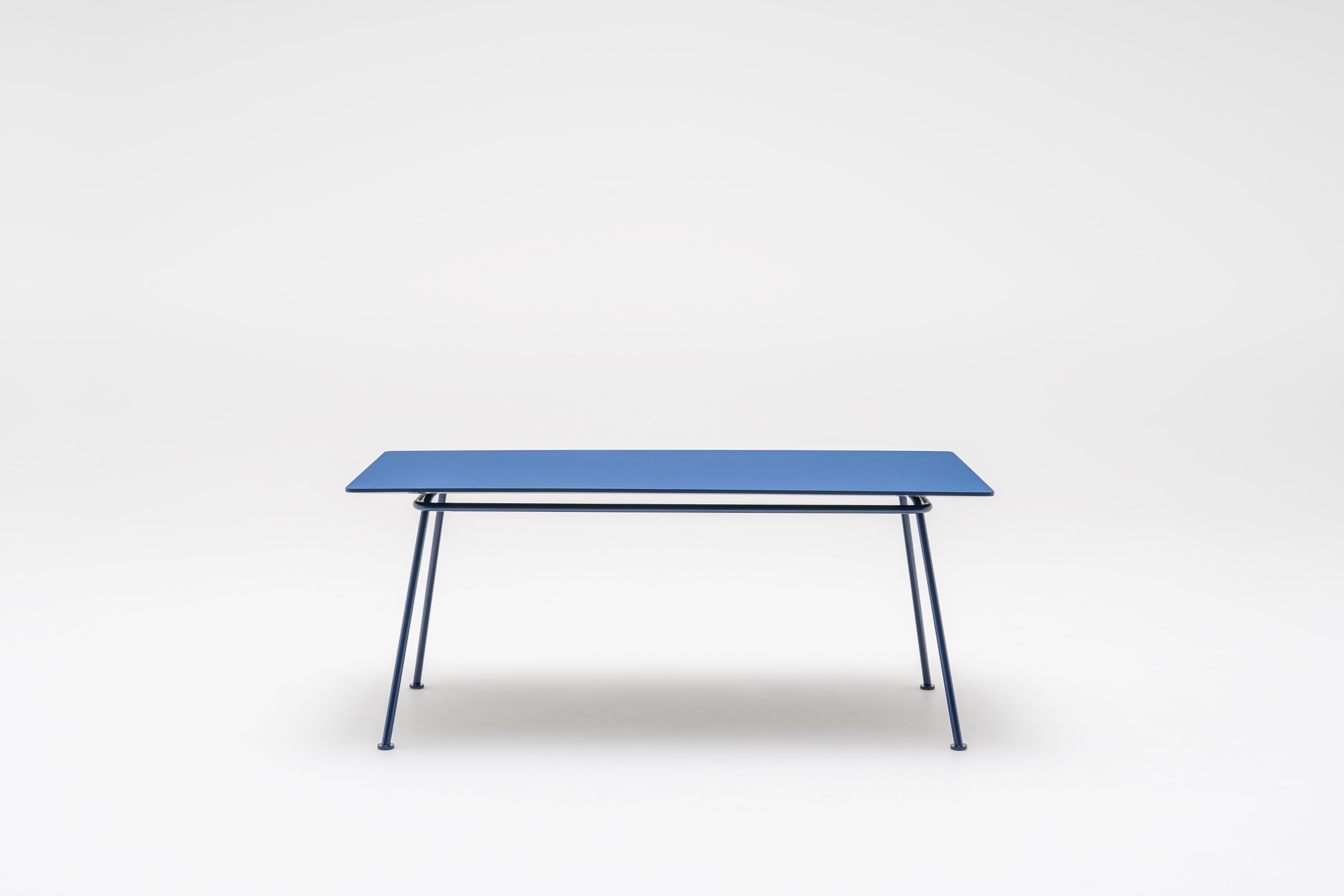 New school rectangular table metal base