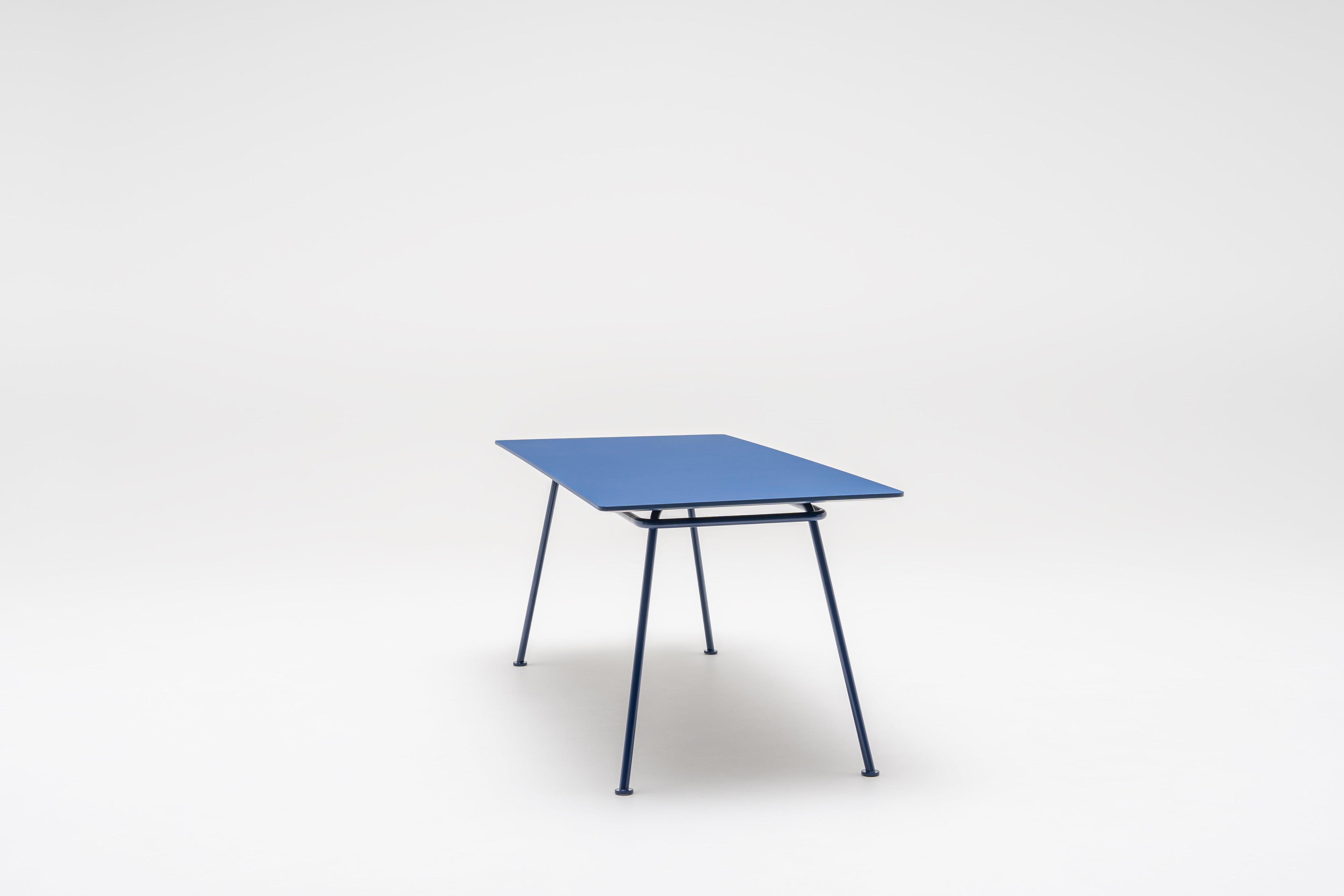 New school rectangular table metal base