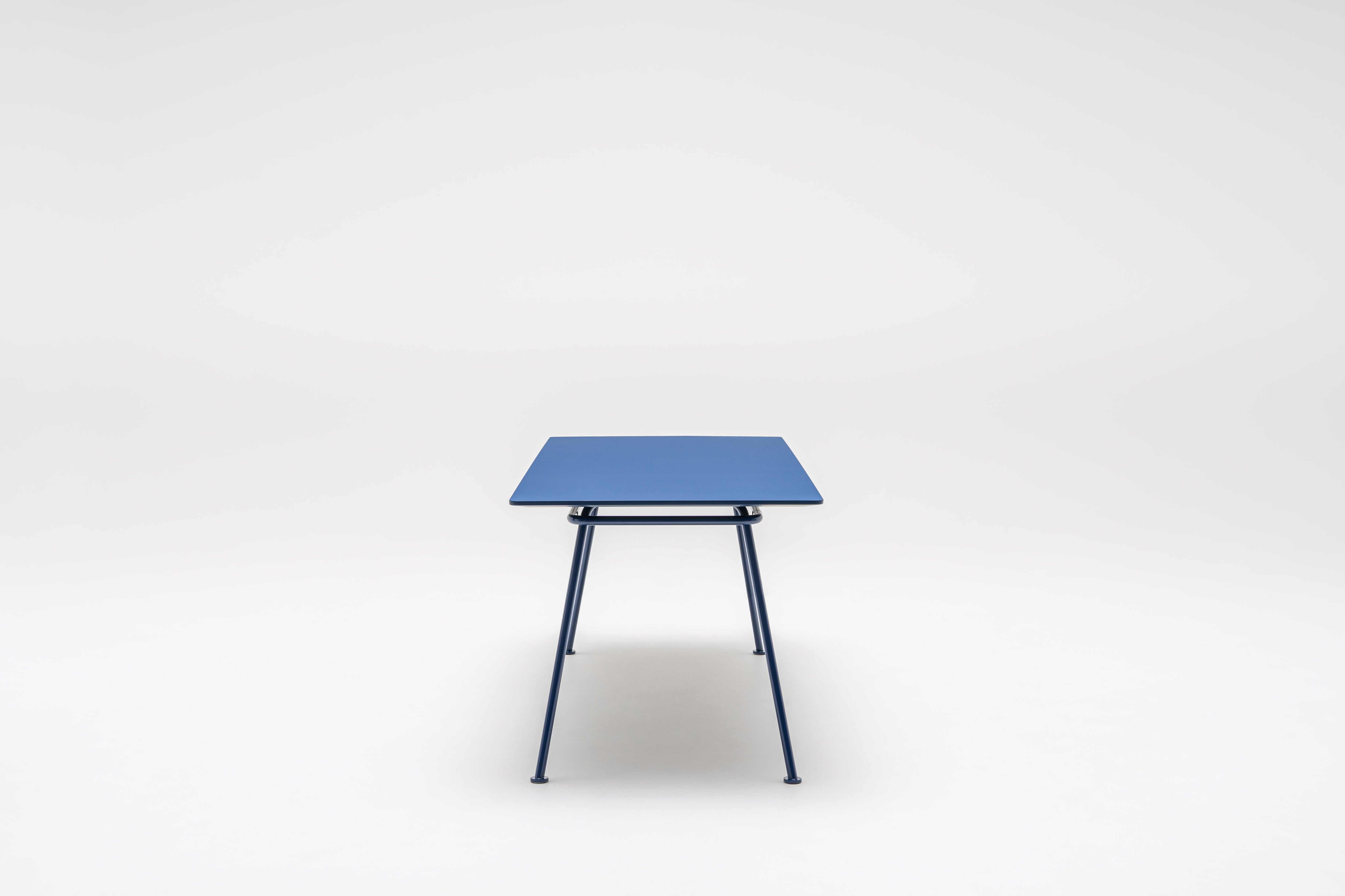 New school rectangular table metal base