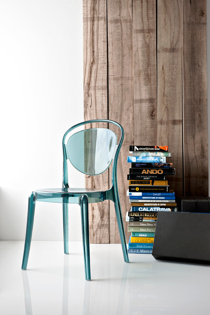 Stuhl PARISIENNE braun transparent