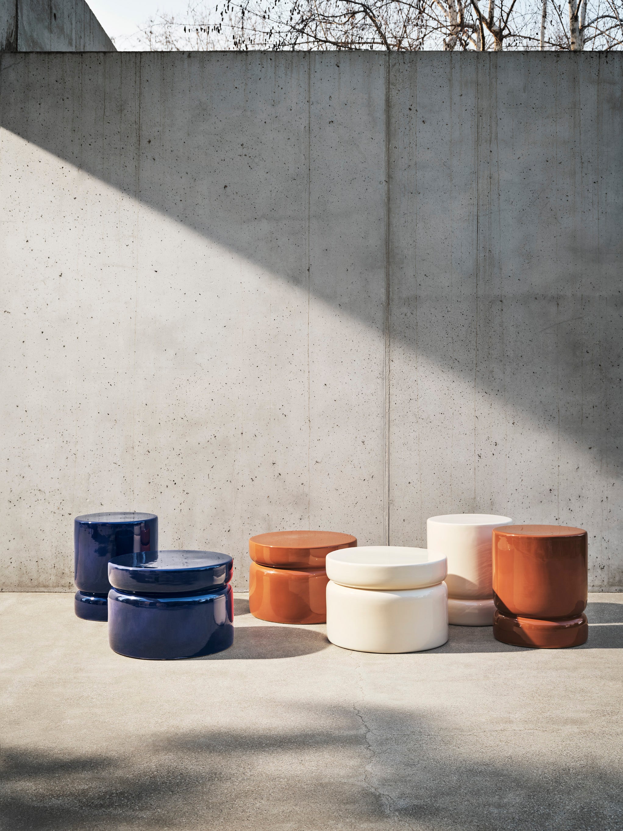 Beistelltisch BAMBU weiß