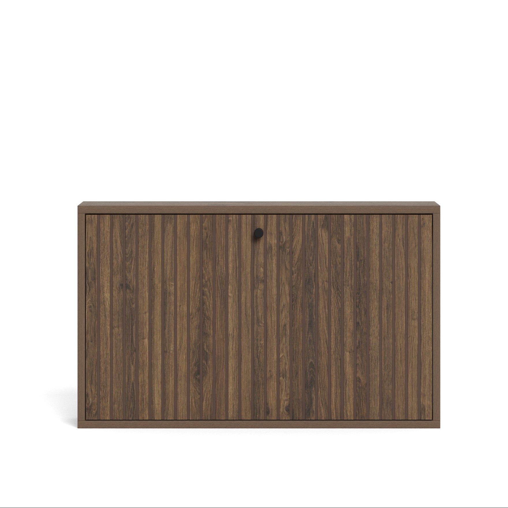 Albanys Schuhschrank dunkle Melaamin -Eiche