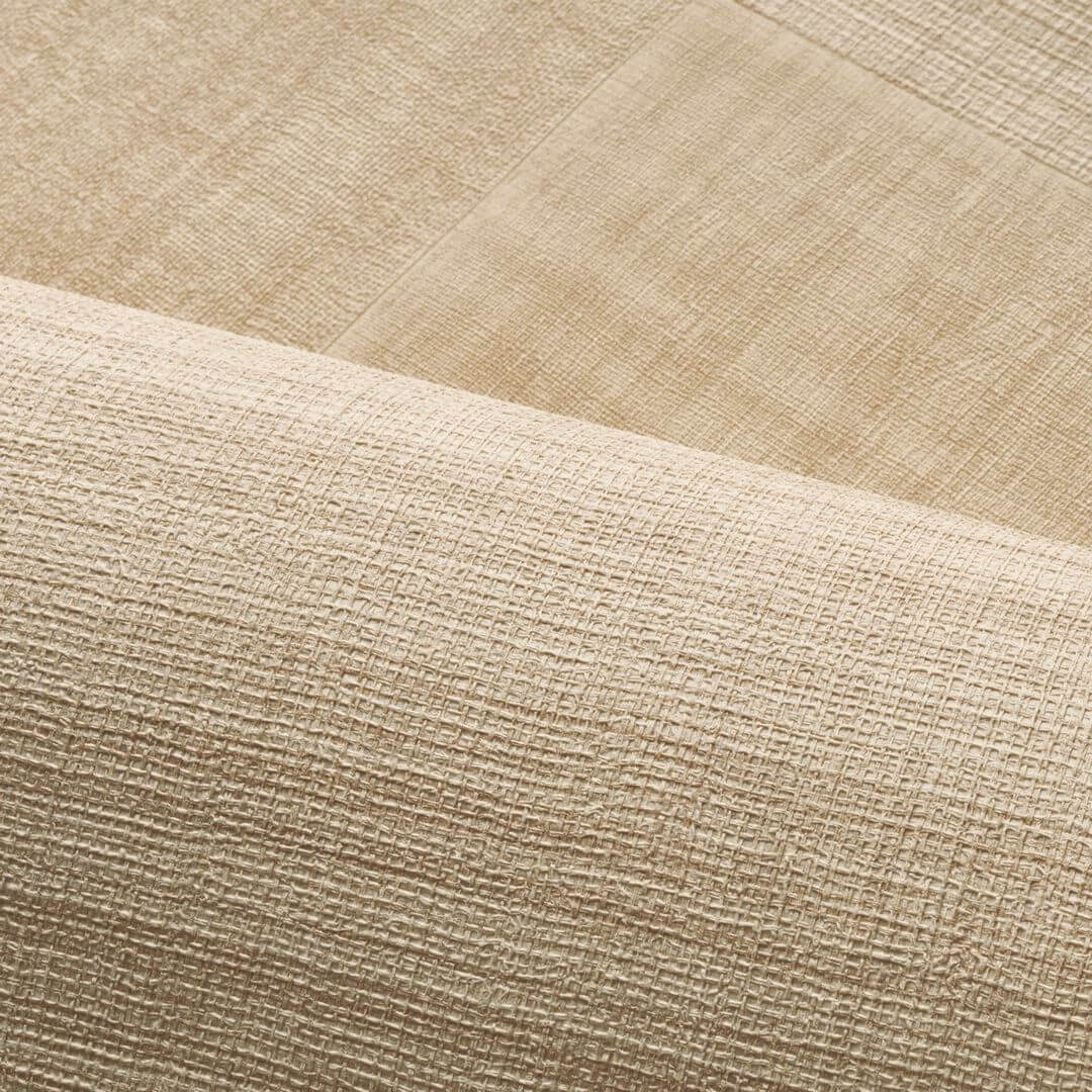 Geometric Structural Wallpaper Patchwork Imitating Fabric MESTIZO - TRAVERTINE Beige