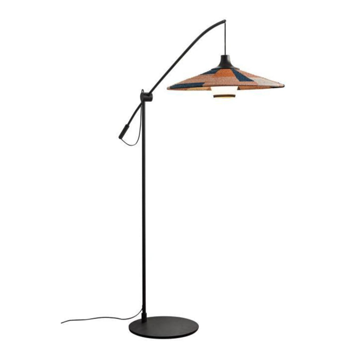 Stehlampe mit Schwenkarm PARROT sandfarben