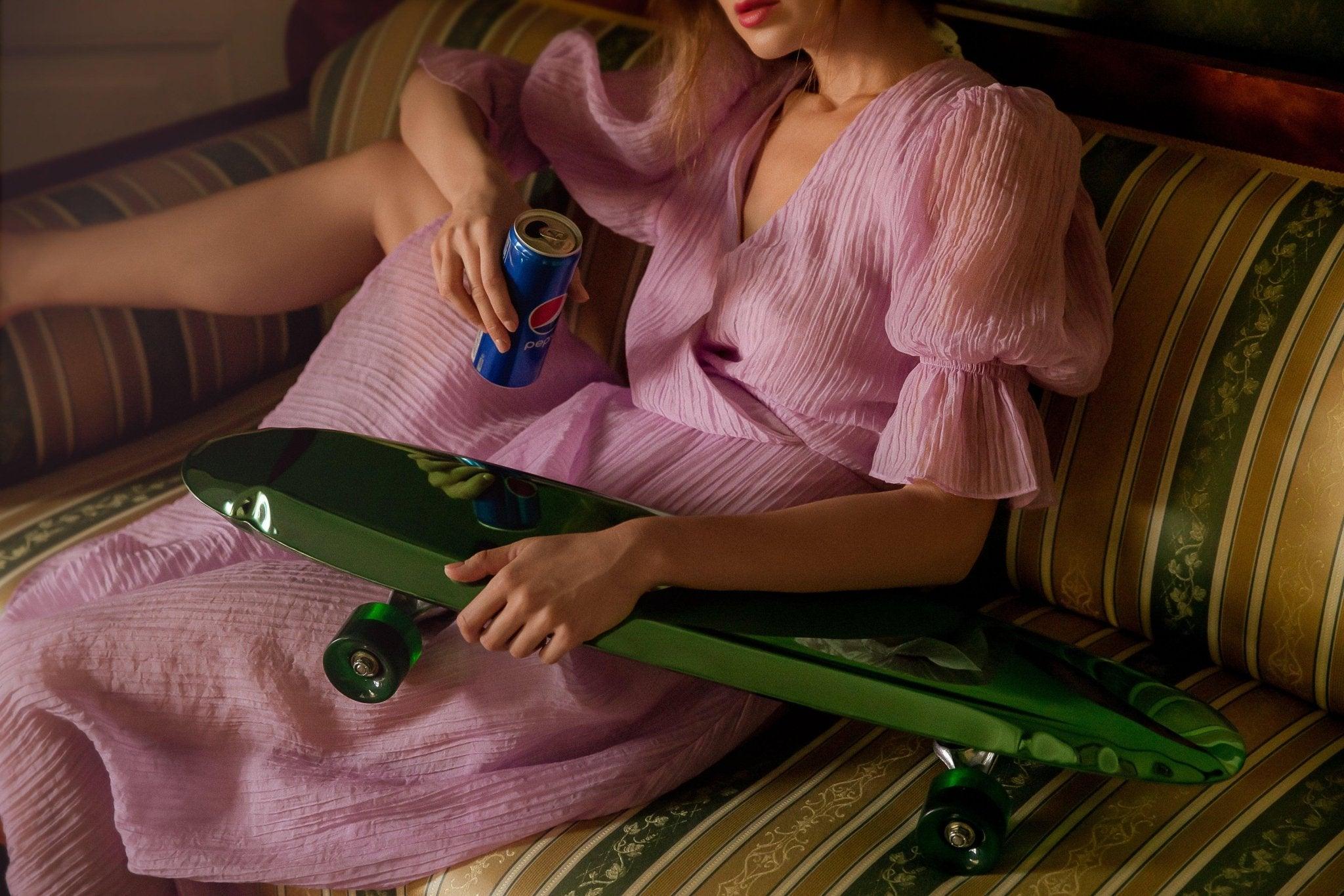 Dekoracja BOLID zielony inox Zieta Studio Eye on Design