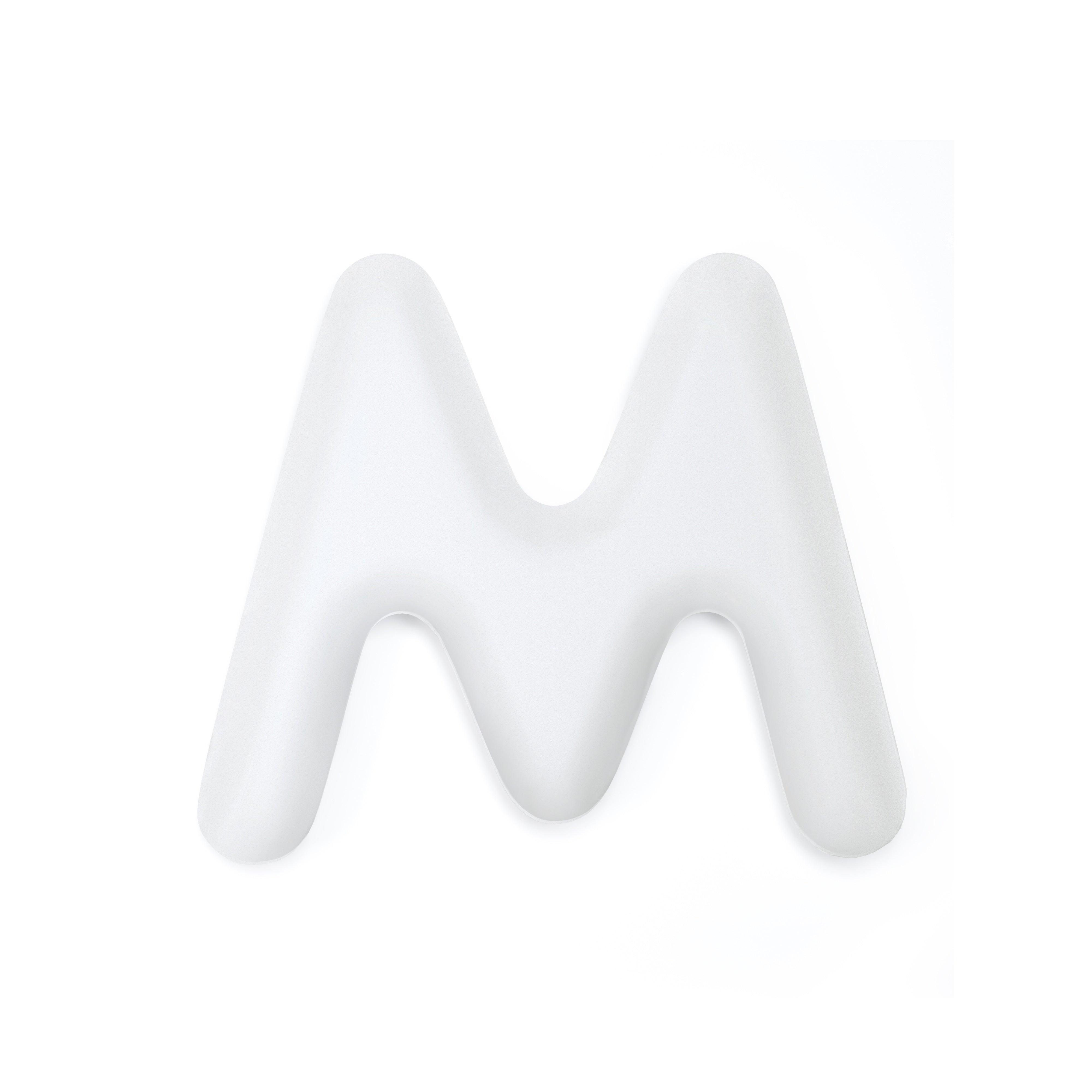 Dekoracja litera alfabetu FIDU biały mat Zieta Studio M Eye on Design