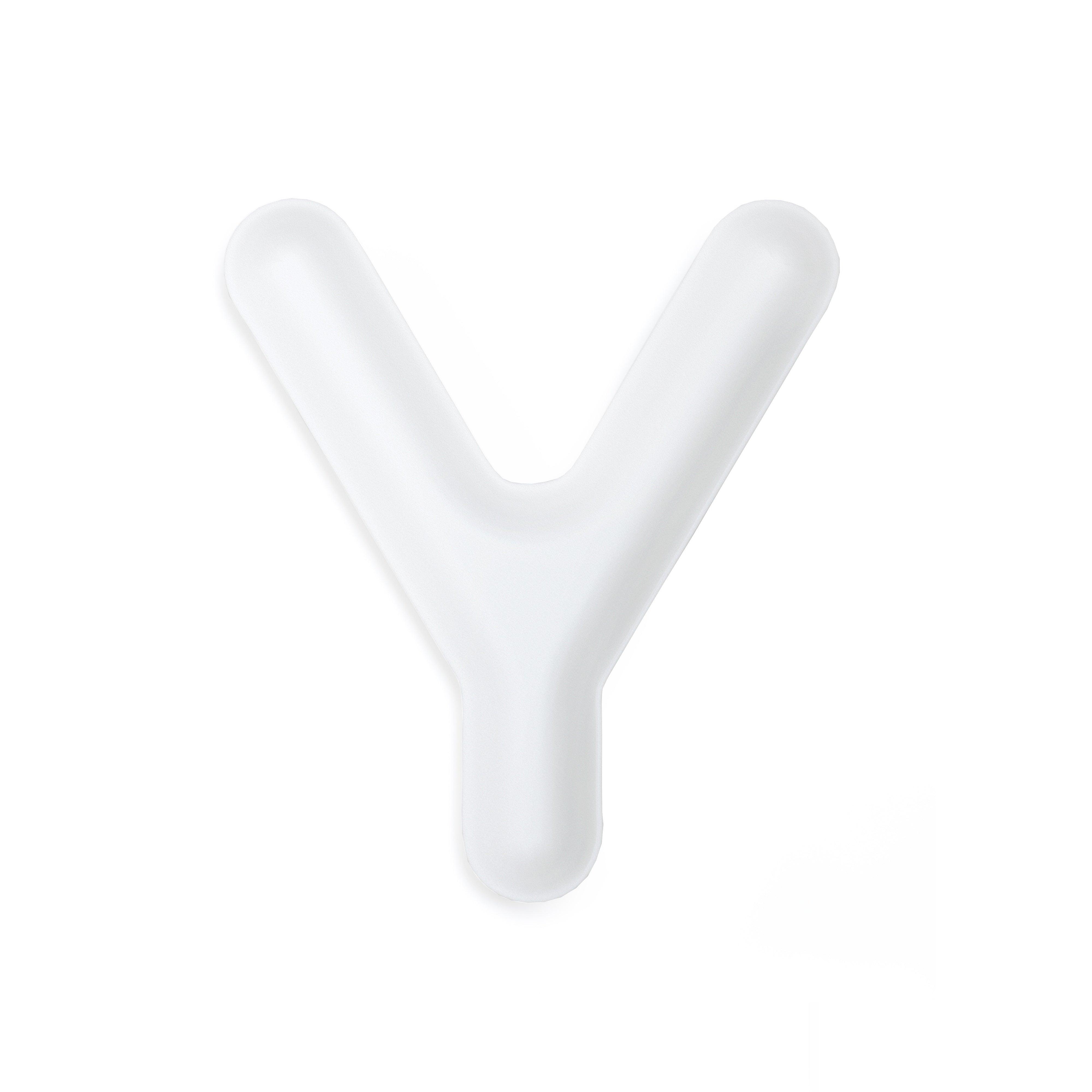 Dekoracja litera alfabetu FIDU biały mat Zieta Studio Y Eye on Design