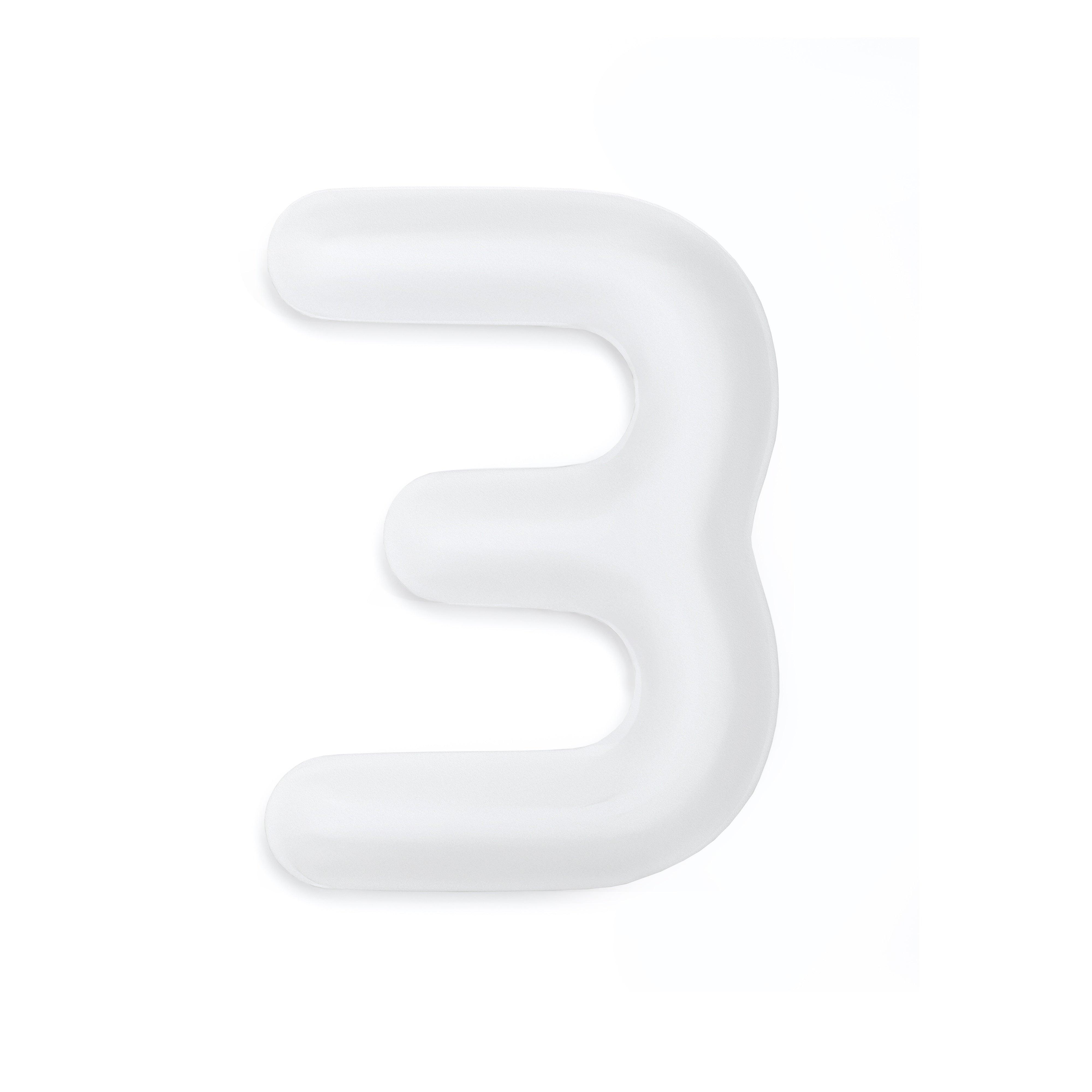 Dekoracja litera alfabetu FIDU biały mat Zieta Studio 3 Eye on Design