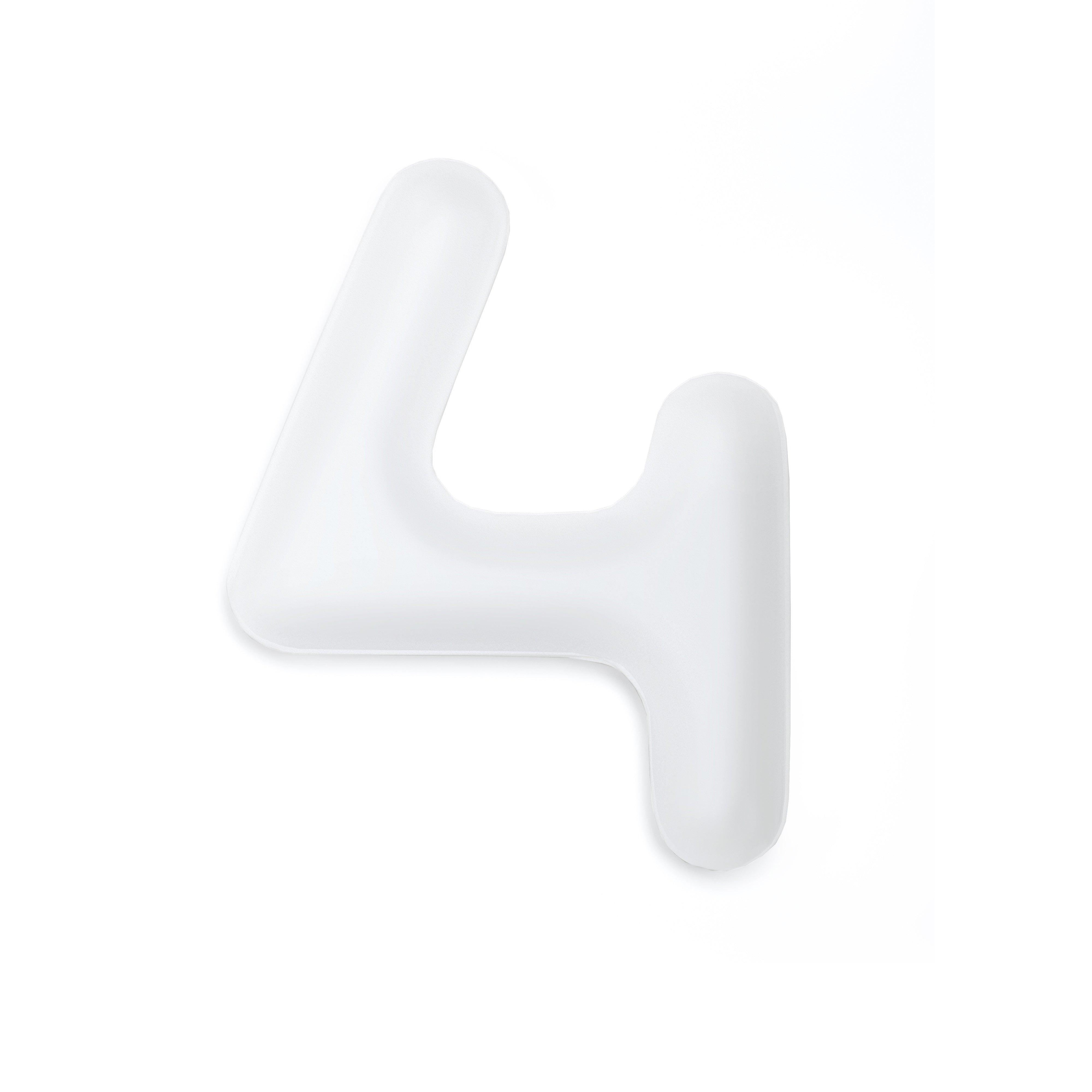 Dekoracja litera alfabetu FIDU biały mat Zieta Studio 4 Eye on Design