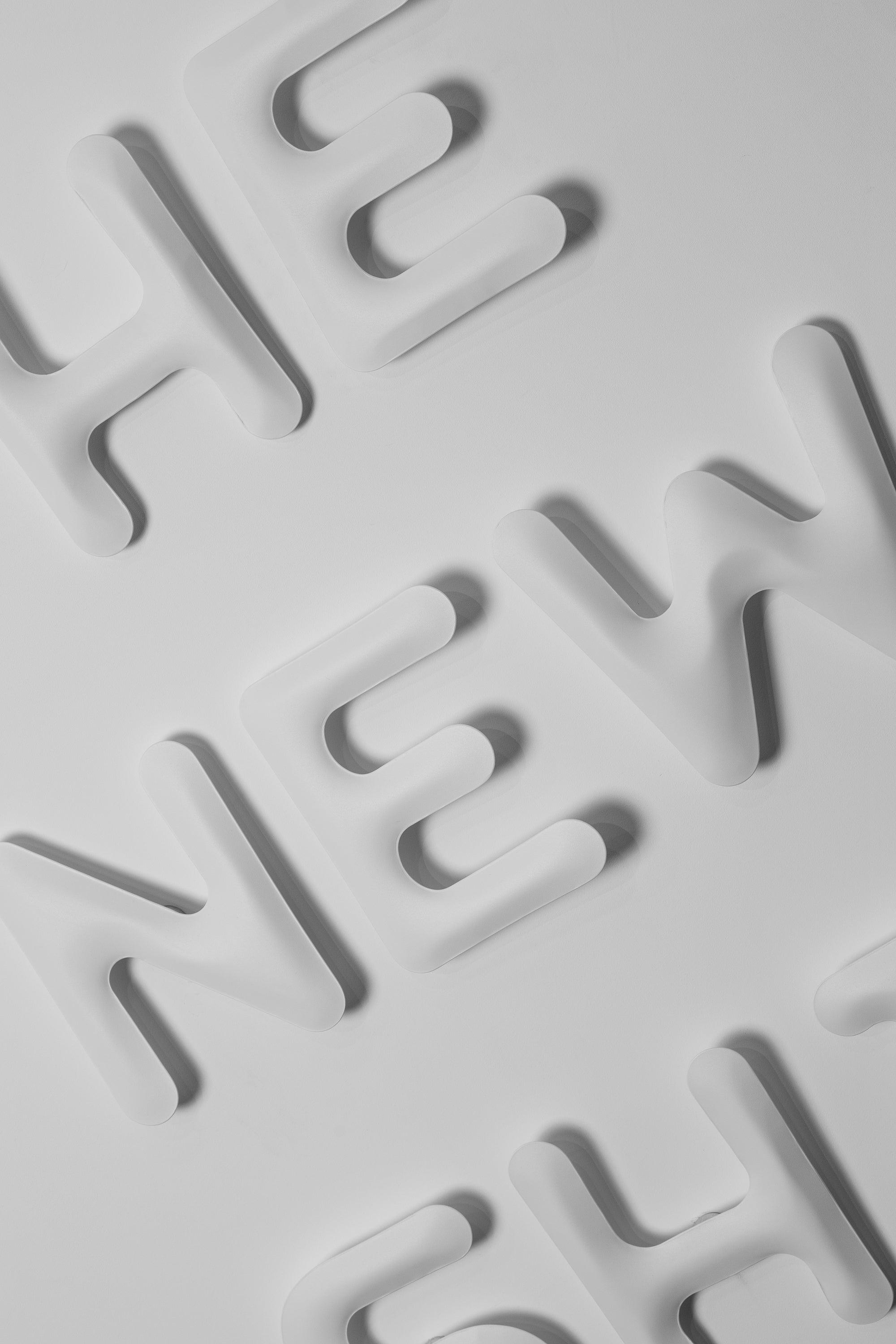 Dekoracja litera alfabetu FIDU biały mat Zieta Studio Eye on Design