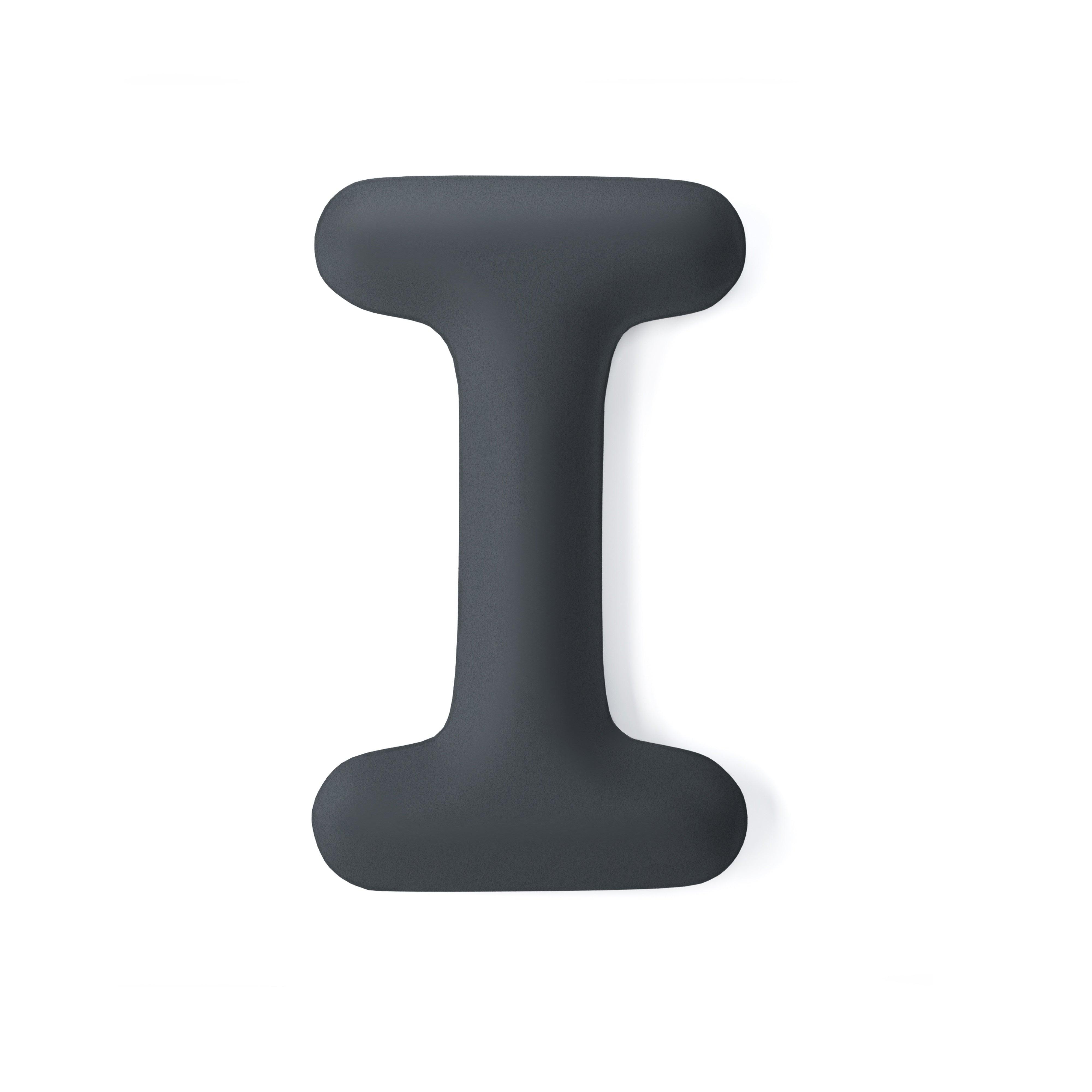 Dekoracja litera alfabetu FIDU grafitowy szary mat Zieta Studio I Eye on Design