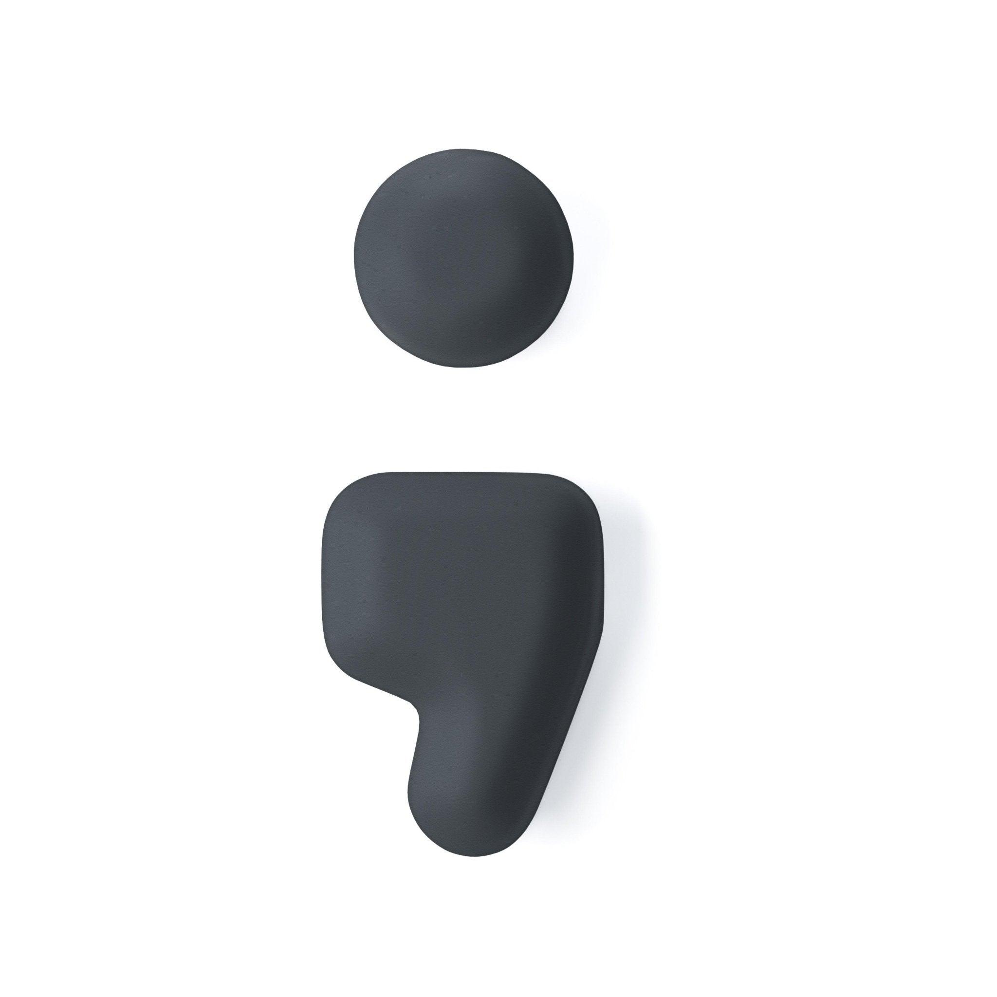 Dekoracja litera alfabetu FIDU grafitowy szary mat Zieta Studio ; Eye on Design