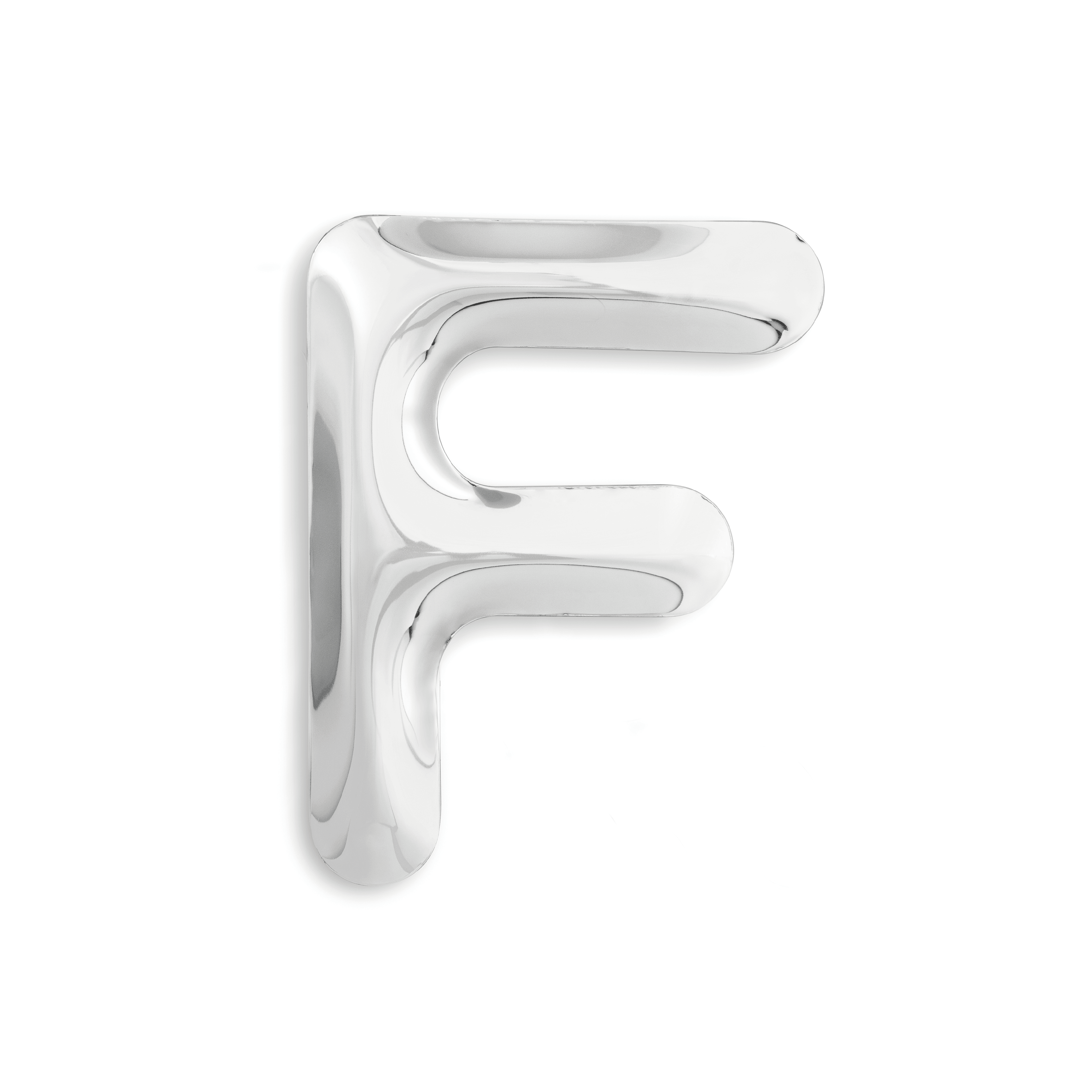 Dekoracja litera alfabetu FIDU inox Zieta Studio F Eye on Design