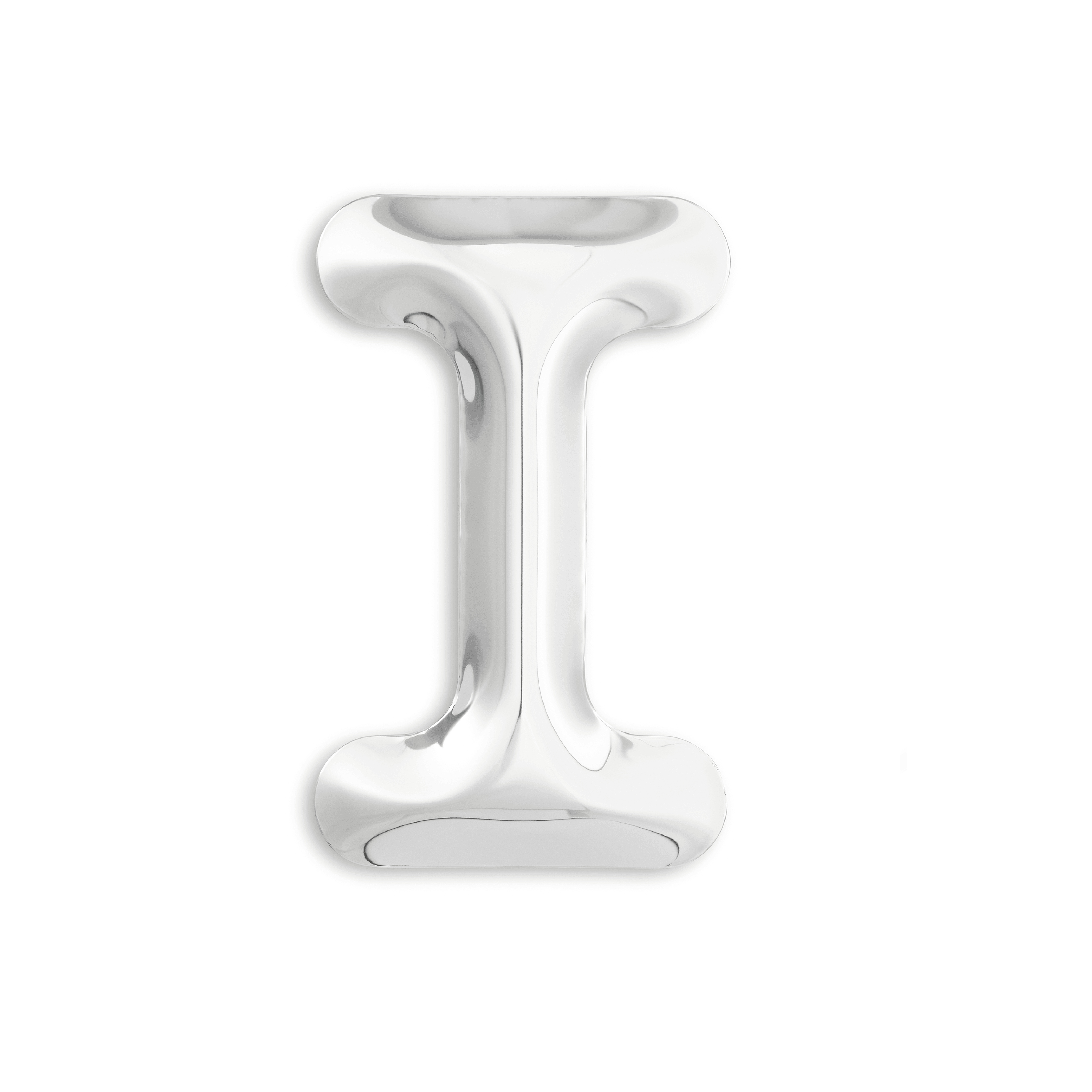 Dekoracja litera alfabetu FIDU inox Zieta Studio I Eye on Design