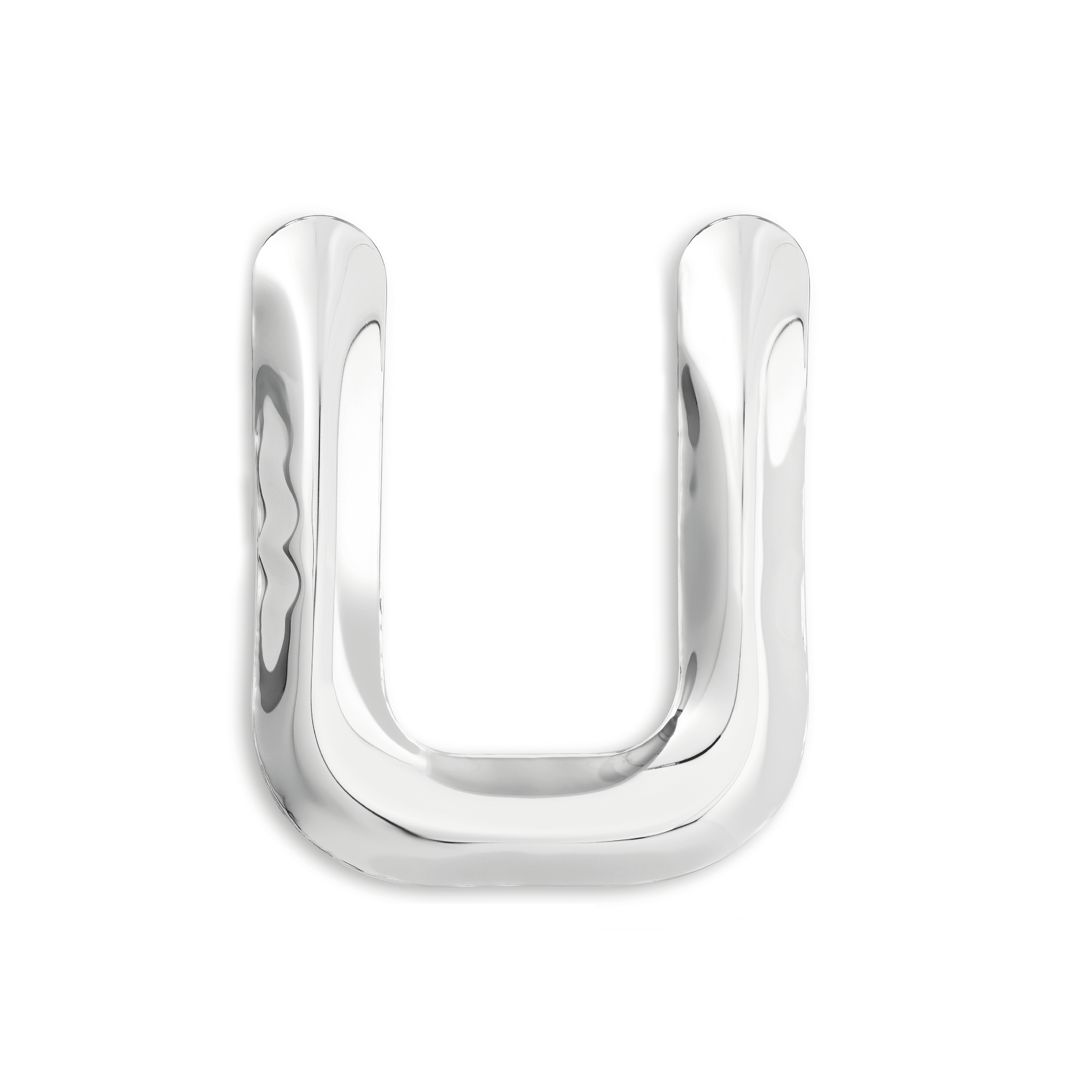 Dekoracja litera alfabetu FIDU inox Zieta Studio U Eye on Design