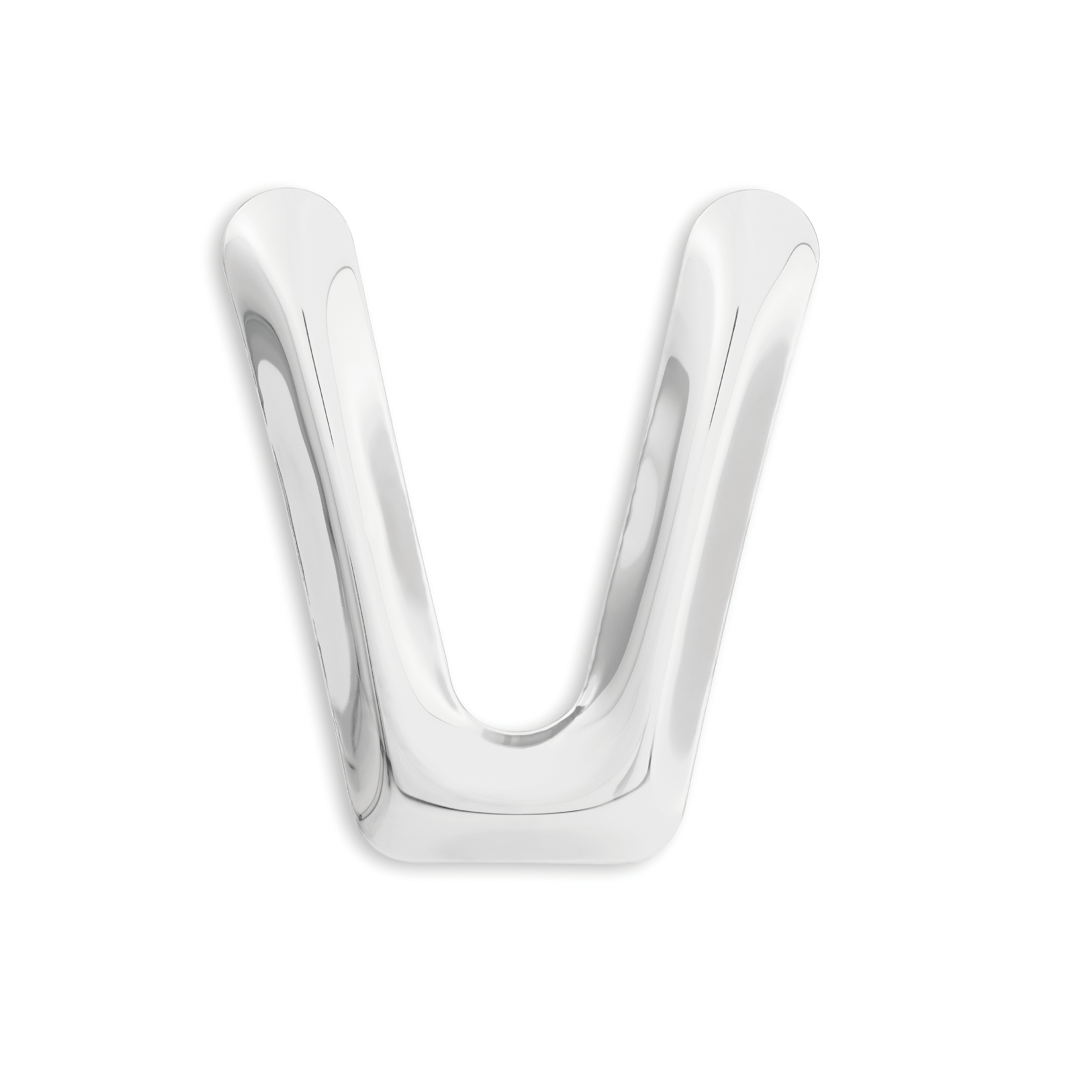 Dekoracja litera alfabetu FIDU inox Zieta Studio V Eye on Design