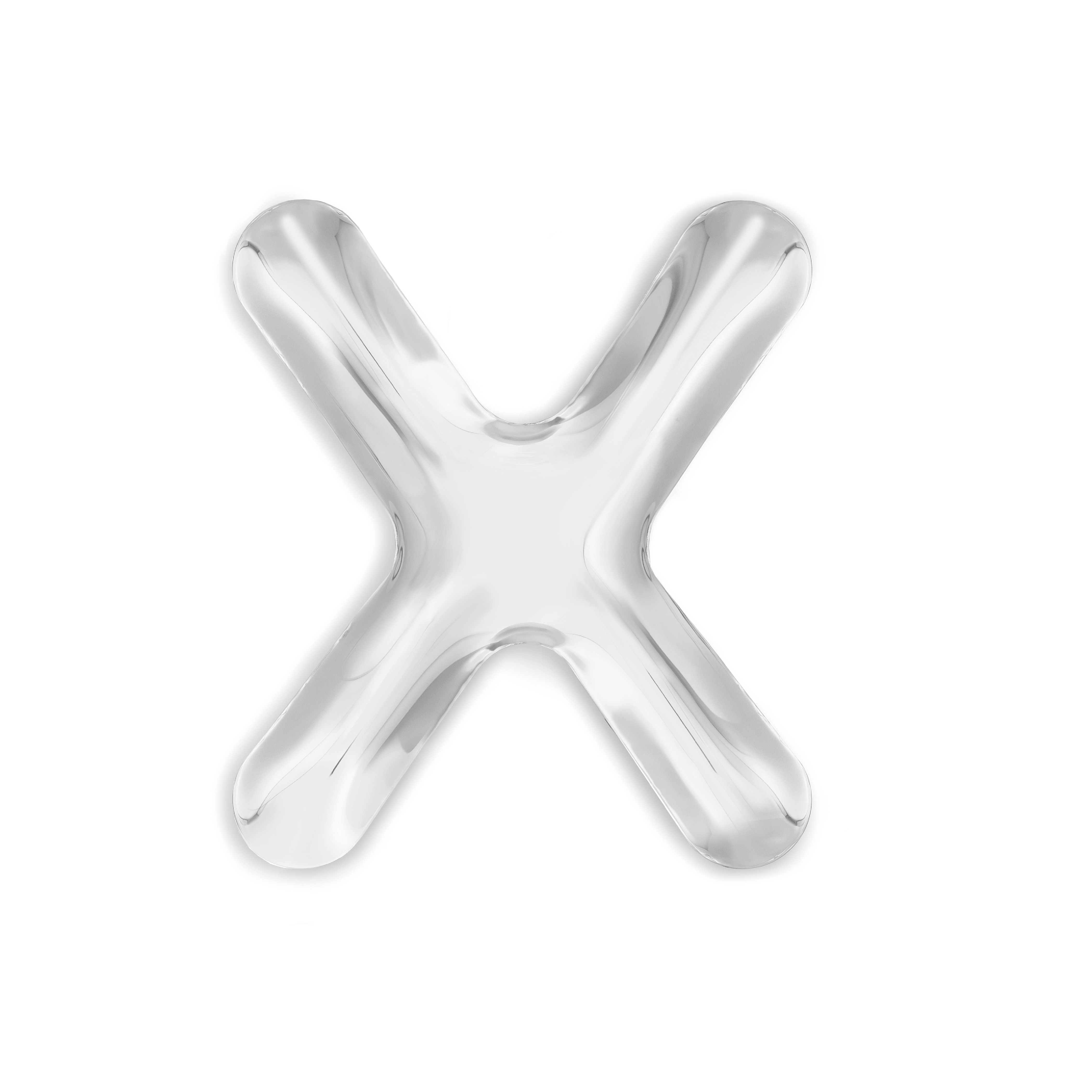 Dekoracja litera alfabetu FIDU inox Zieta Studio X Eye on Design