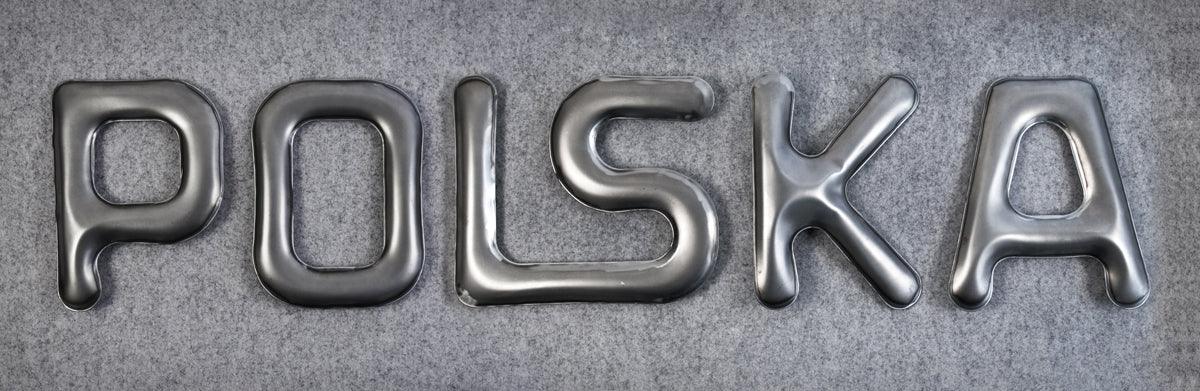 Dekoracja litera alfabetu FIDU inox Zieta Studio Eye on Design