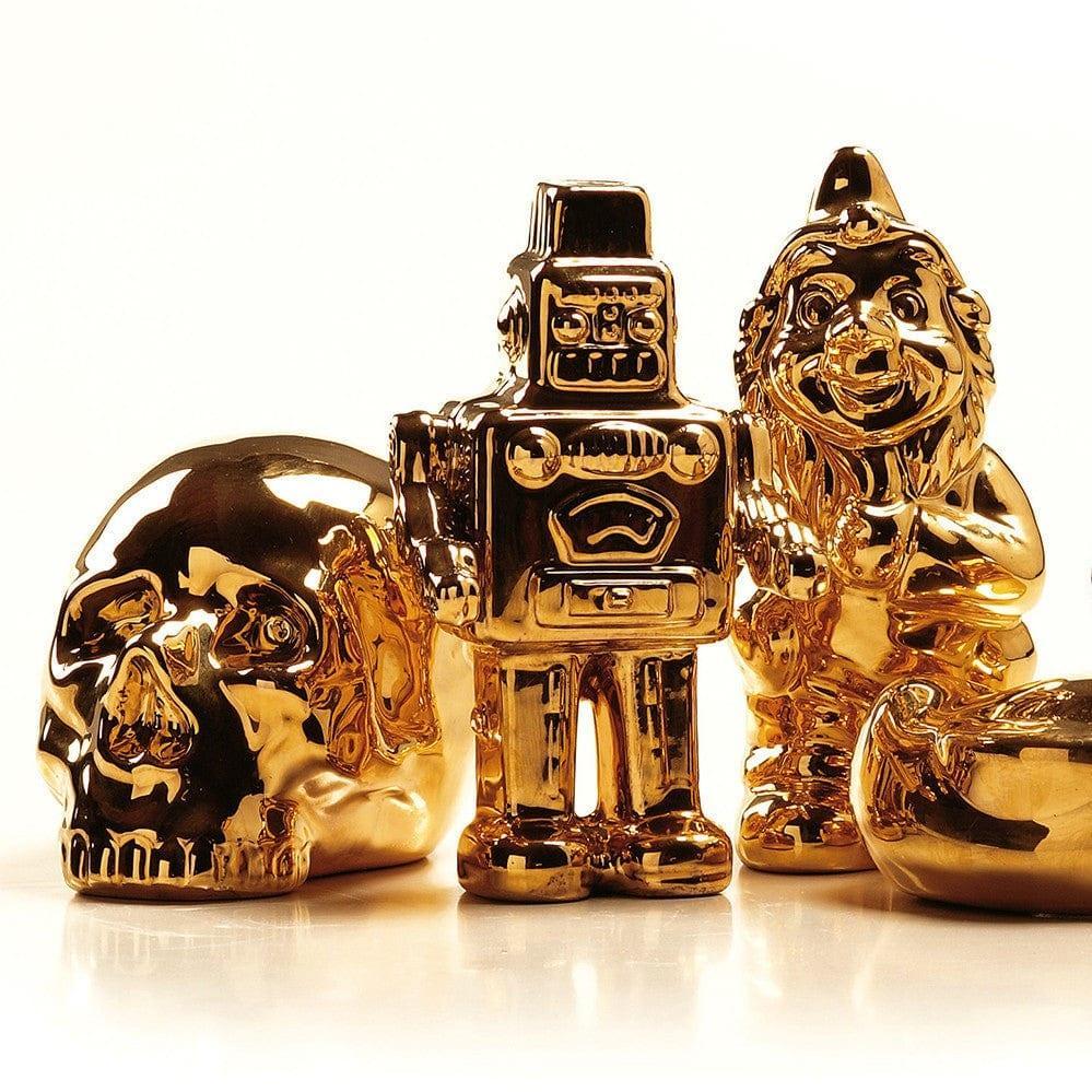 Dekoracja MEMORABILIA MY SKULL złoty Seletti Eye on Design