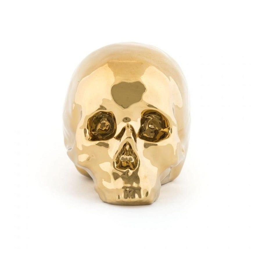 Dekoracja MEMORABILIA MY SKULL złoty Seletti Eye on Design
