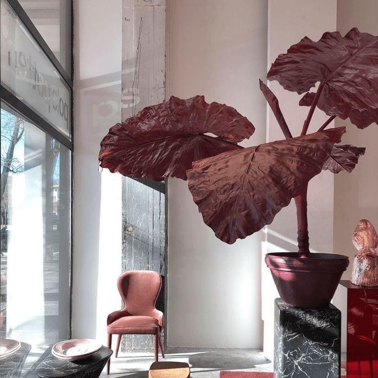 Dekoracja TARO IN POT burgundowy Pols Potten Eye on Design