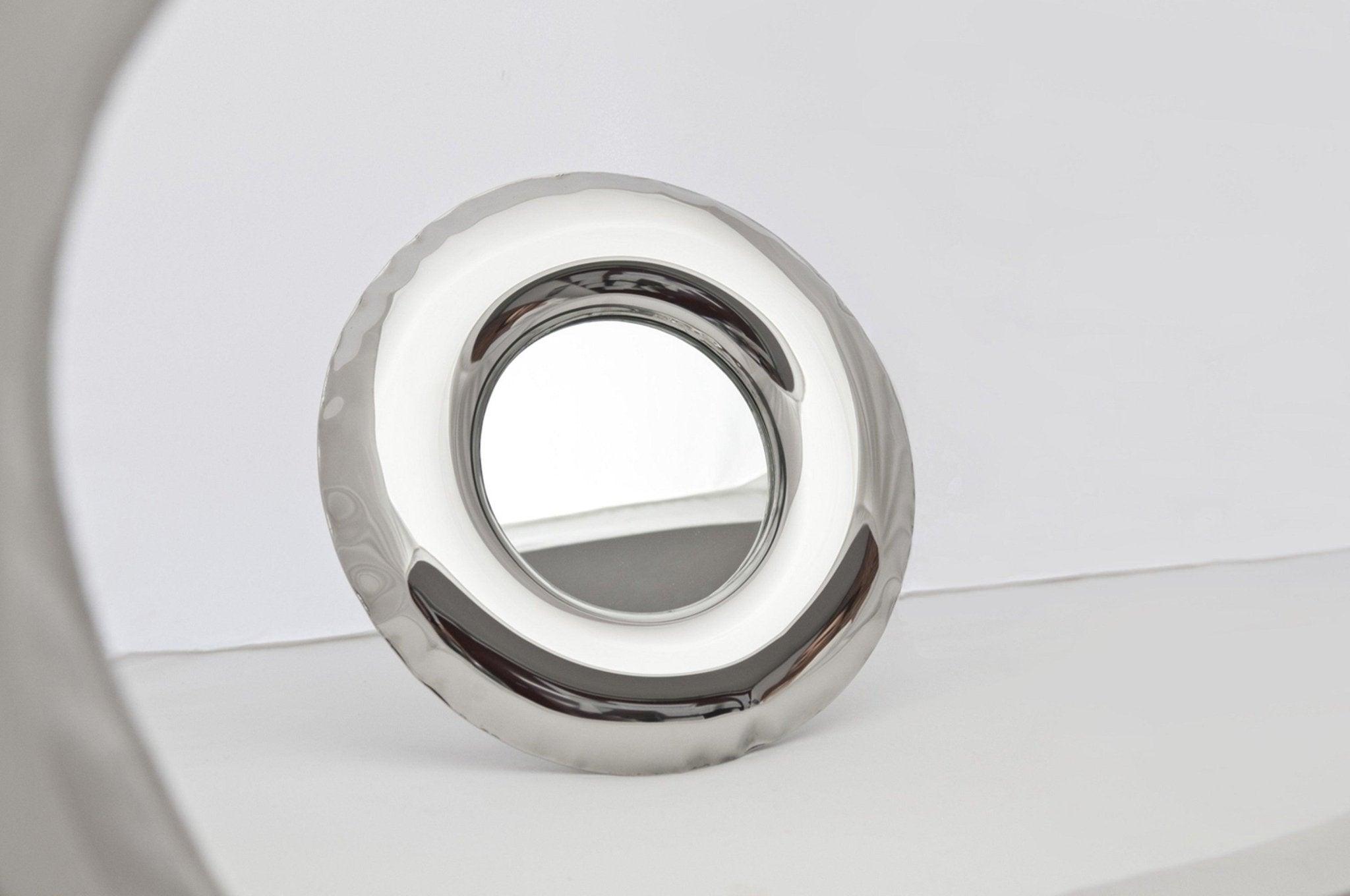 Dekoracyjne lustro RONDEL inox Zieta Studio Eye on Design