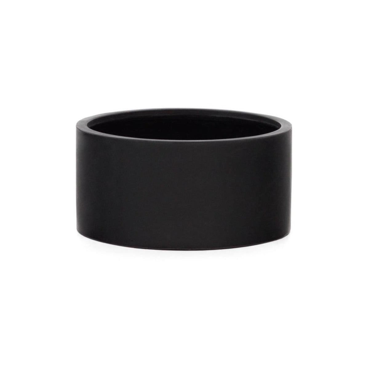 Donica ogrodowa okrągła AIGUABLAVA czarny cement La Forma Ø62x30 cm Eye on Design