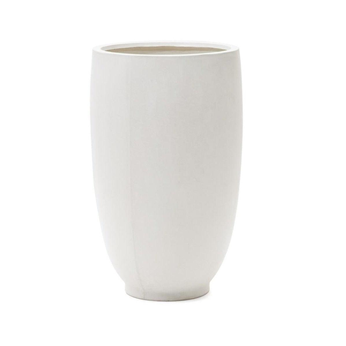 Donica ogrodowa smukła AIGUABLAVA biały cement La Forma Ø75x120 cm Eye on Design