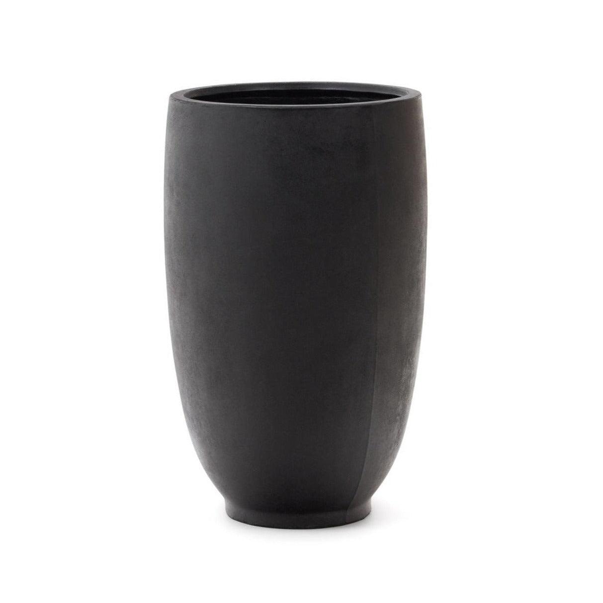Donica ogrodowa smukła AIGUABLAVA czarny cement La Forma Ø75x120 cm Eye on Design