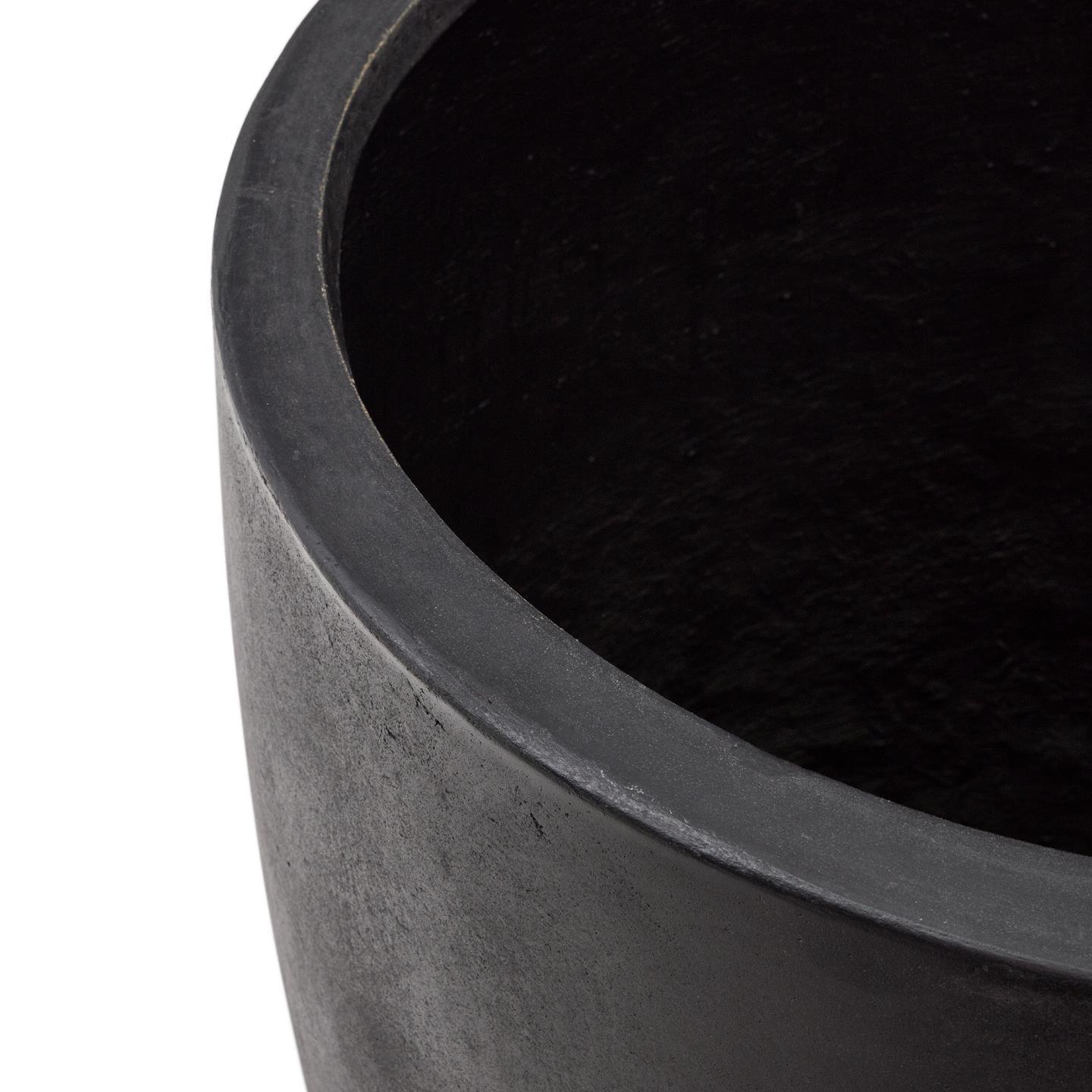 Donica ogrodowa smukła AIGUABLAVA czarny cement La Forma Eye on Design