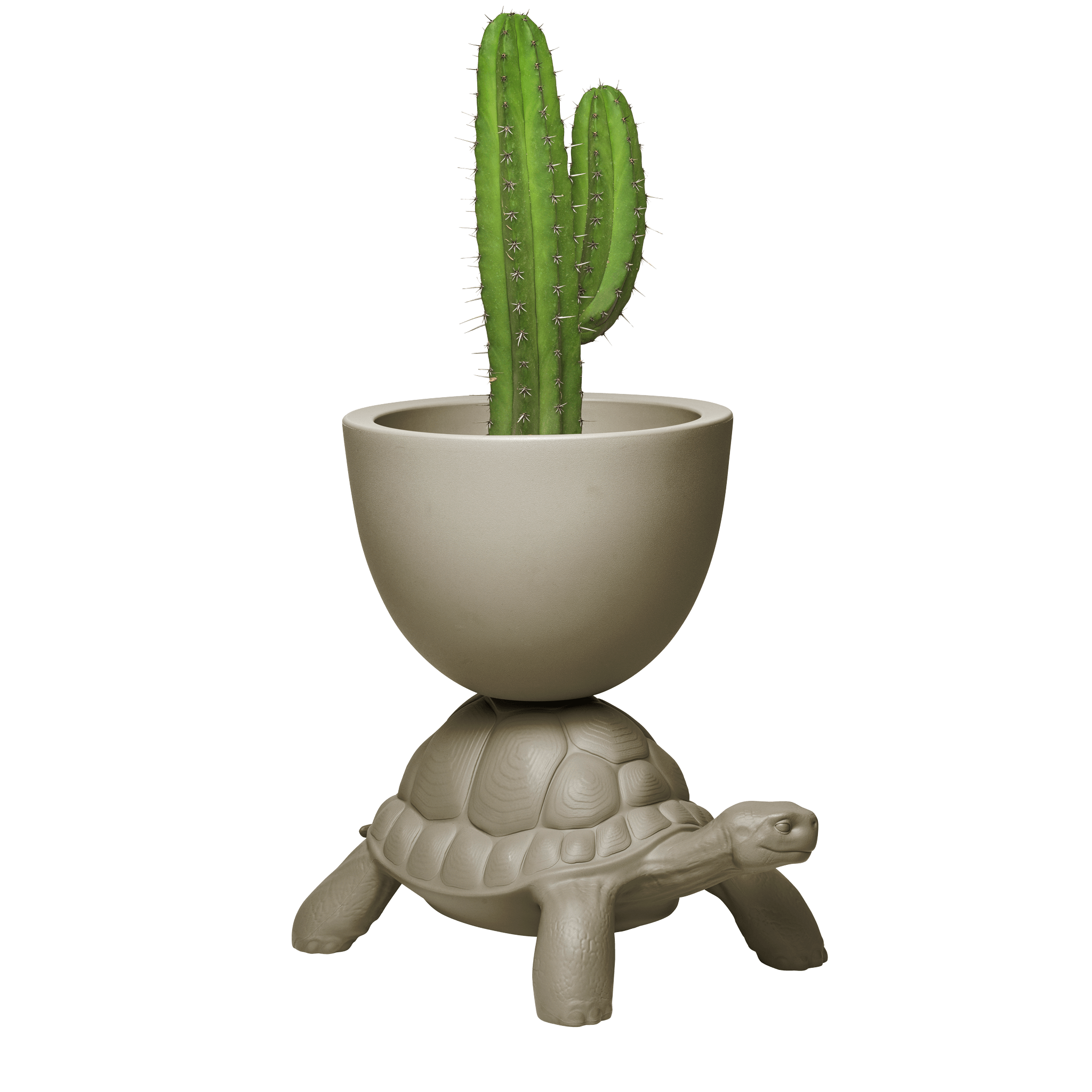 Doniczka TURTLE CARRY szary Qeeboo Eye on Design